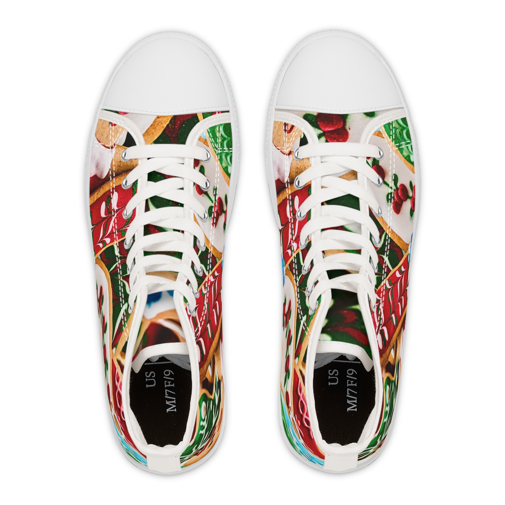 Christmas Tree Cookies High Top Sneakers - Image 2