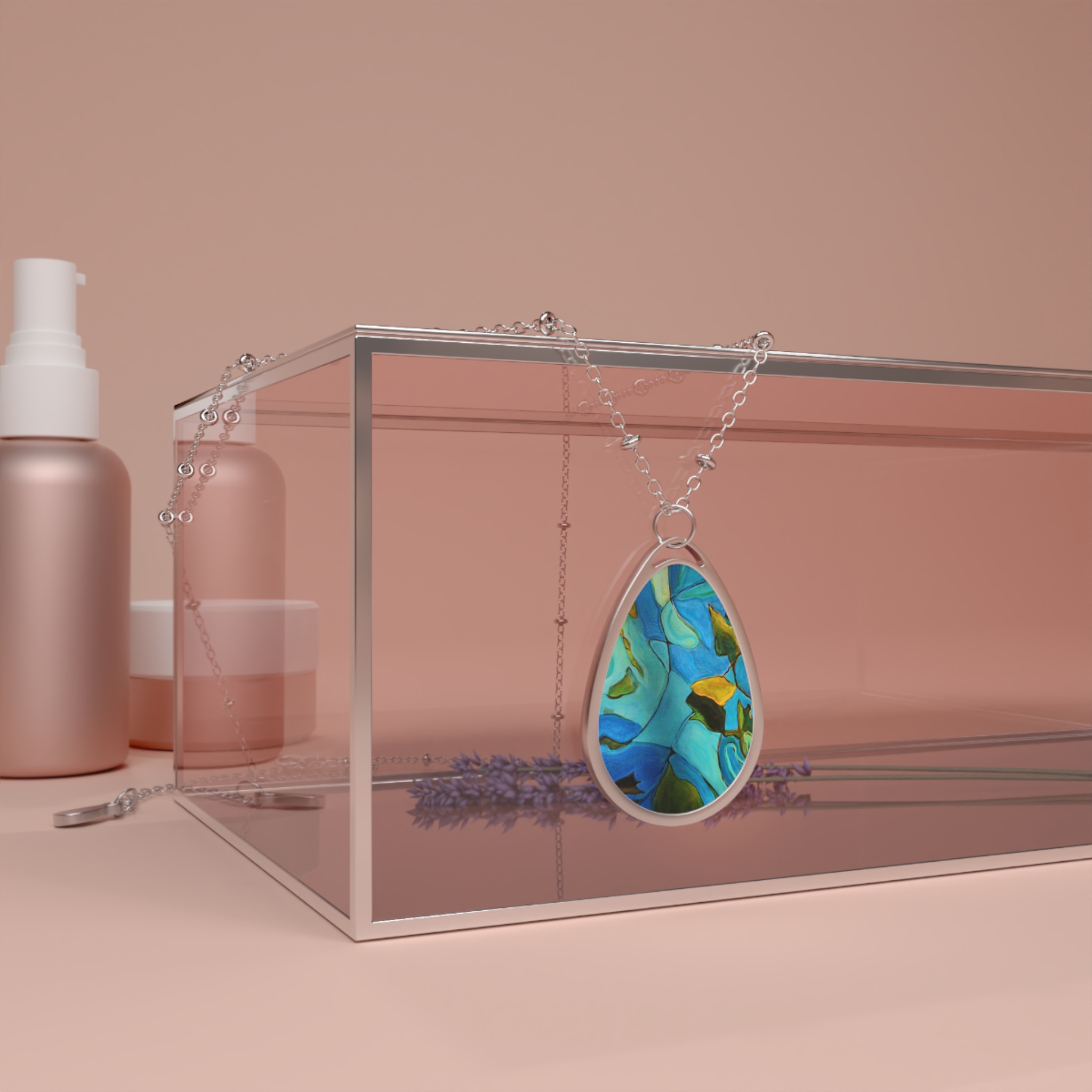 Pendent river muse teal and blue - Image 4