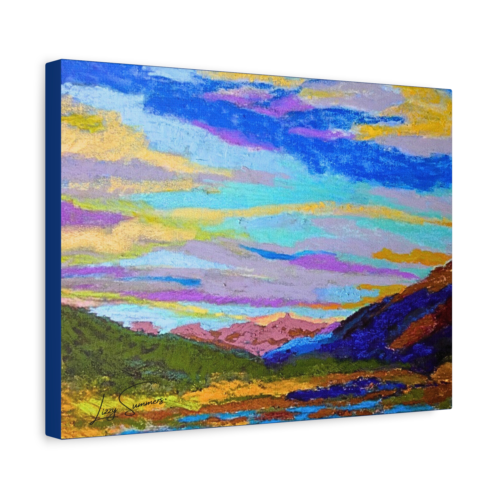 Matte Canvas, Stretched, 1.25" Big Sky Pastel - Image 6