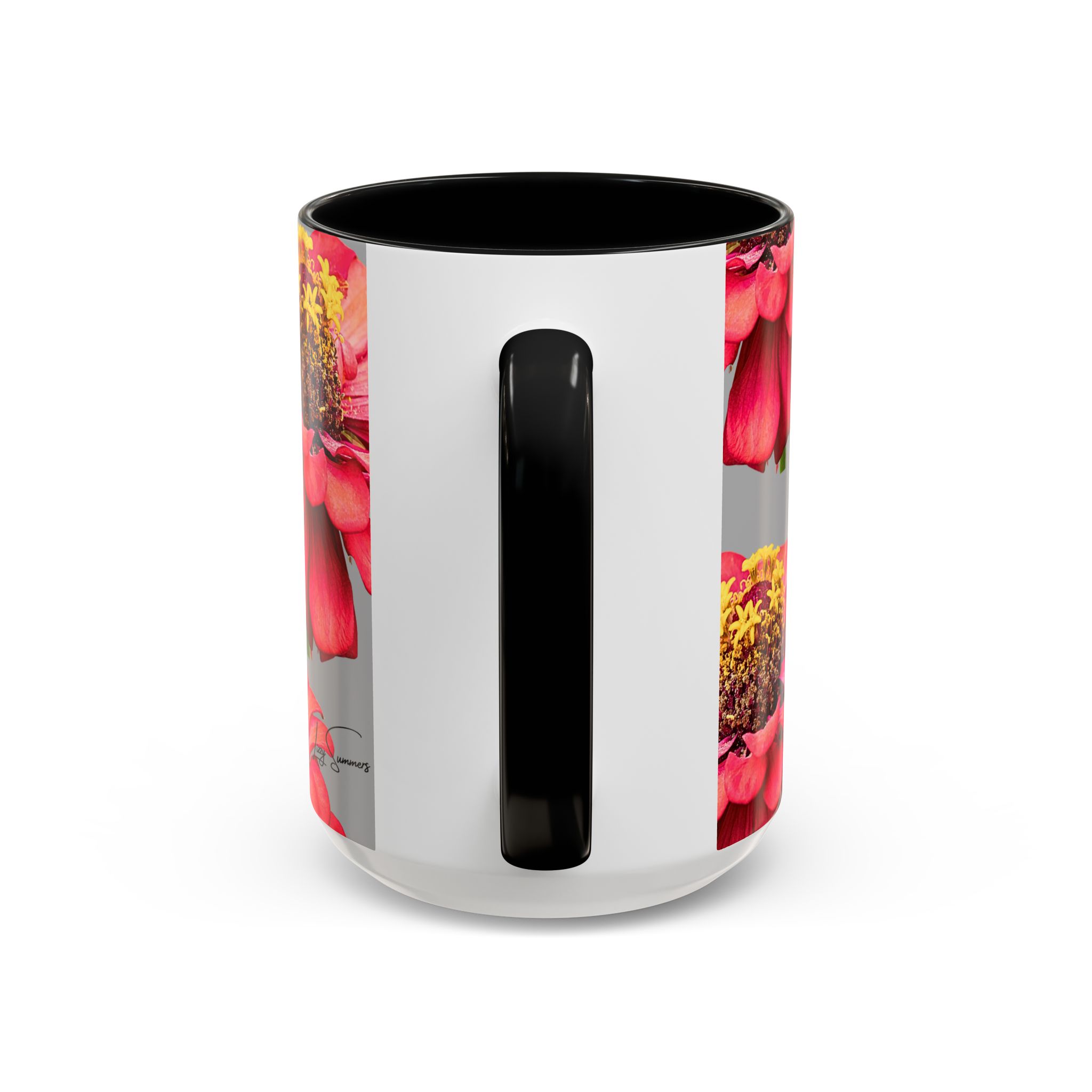 Zinnia Light Grey Coffee Mug - Image 8