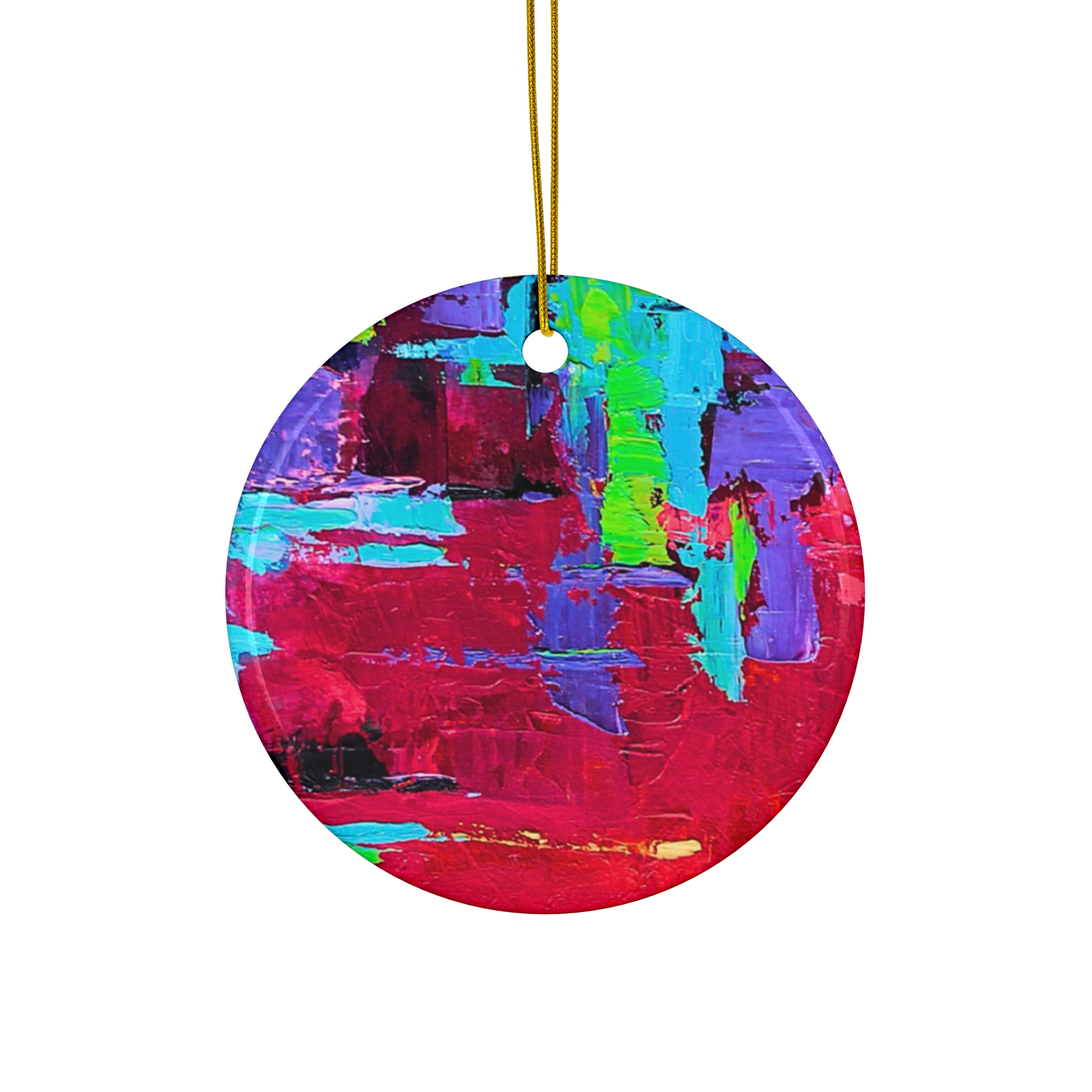 Ornament, Red 4 Shapes - Image 4