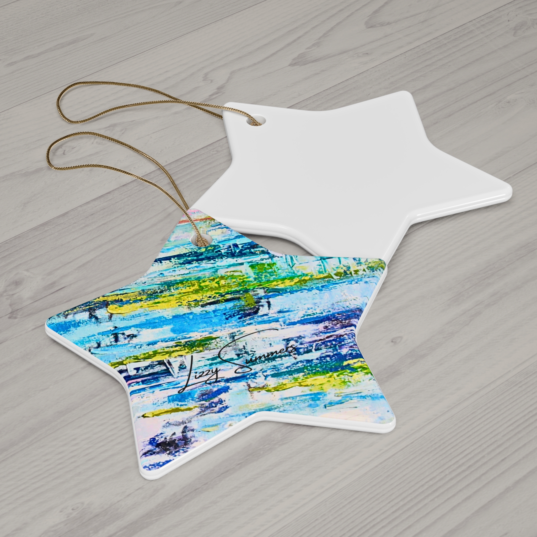 Ornament Blue 4 Shapes - Image 2