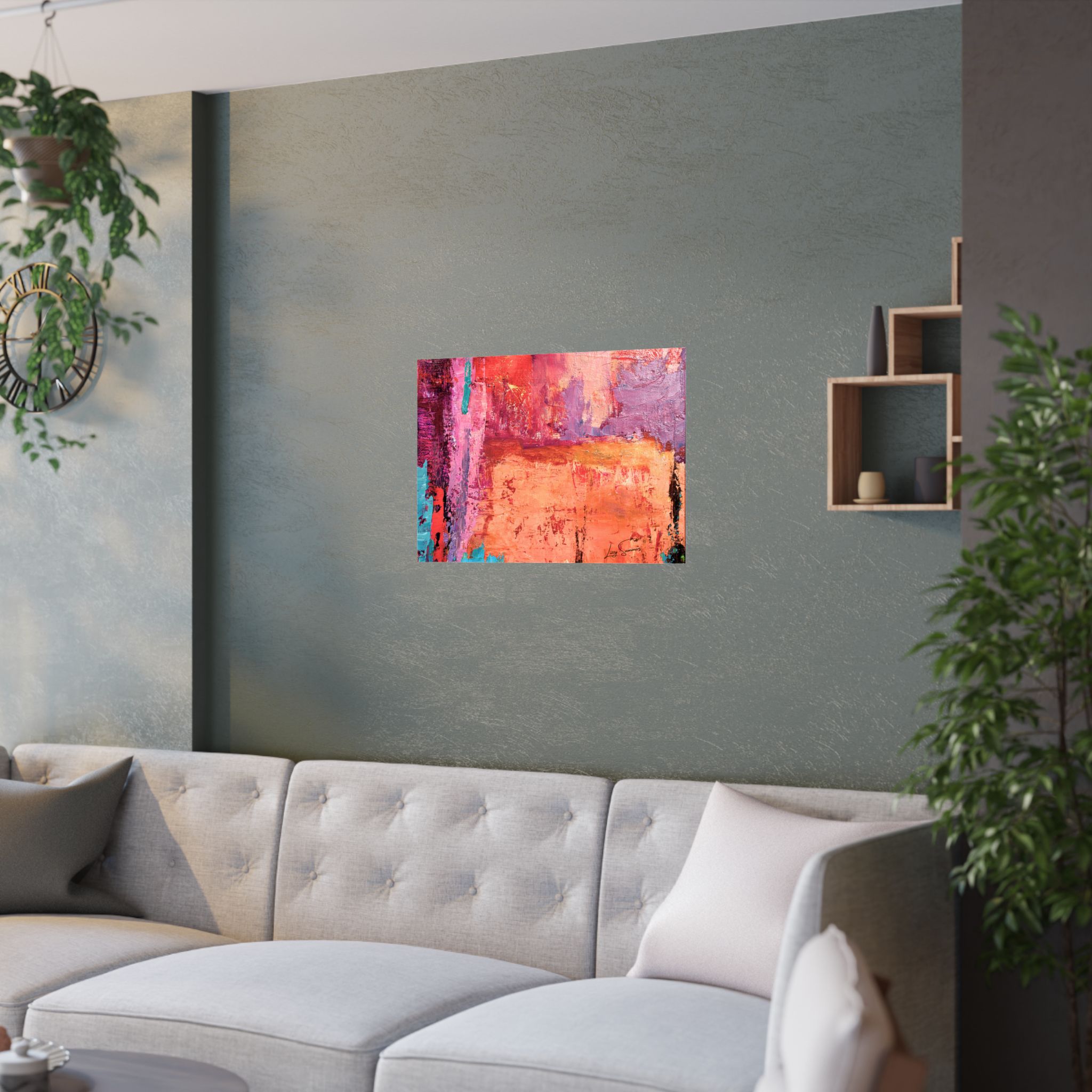 Poster Orange Abstract Painterly - Image 12