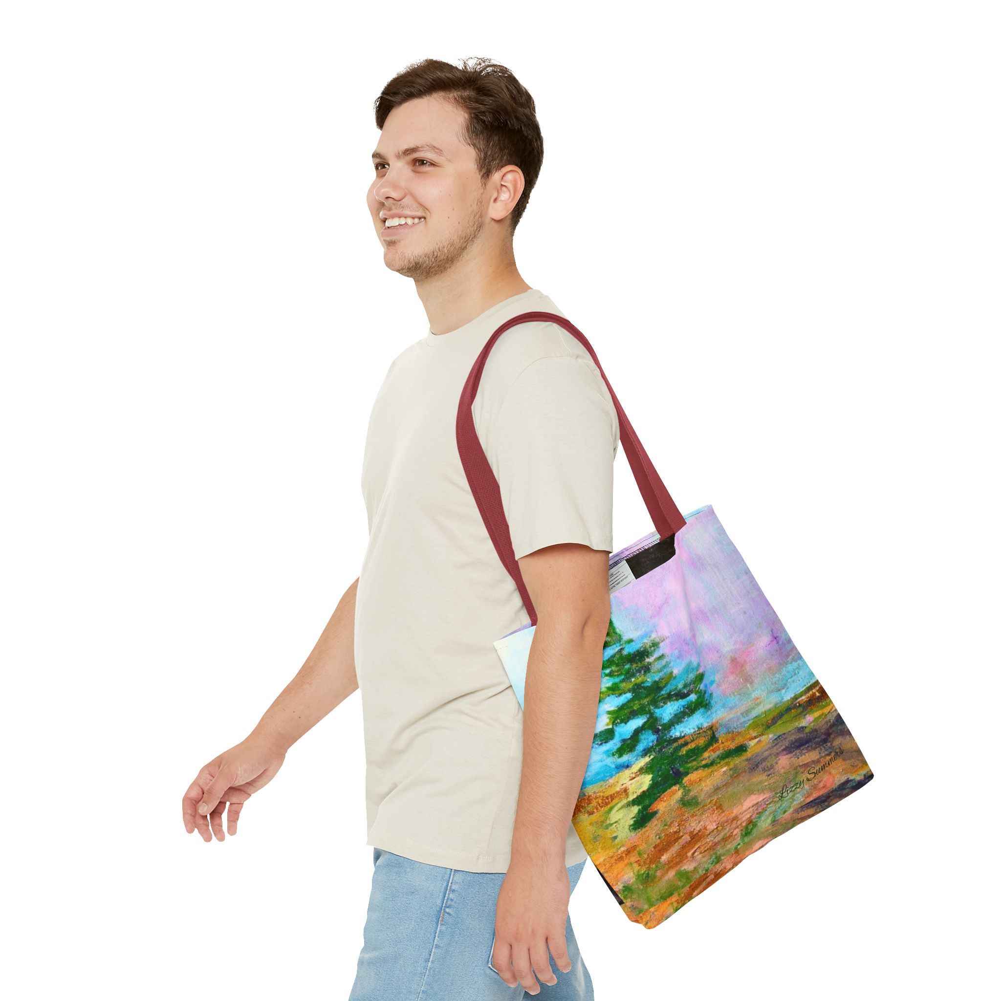 Nature-Inspired Tote Bag with Original Tree Painting by Elisabeth Summers - Image 19