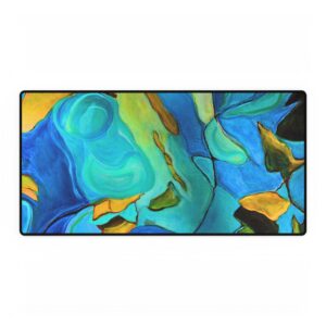 Desk Mat Nature Muse in Teal and Green