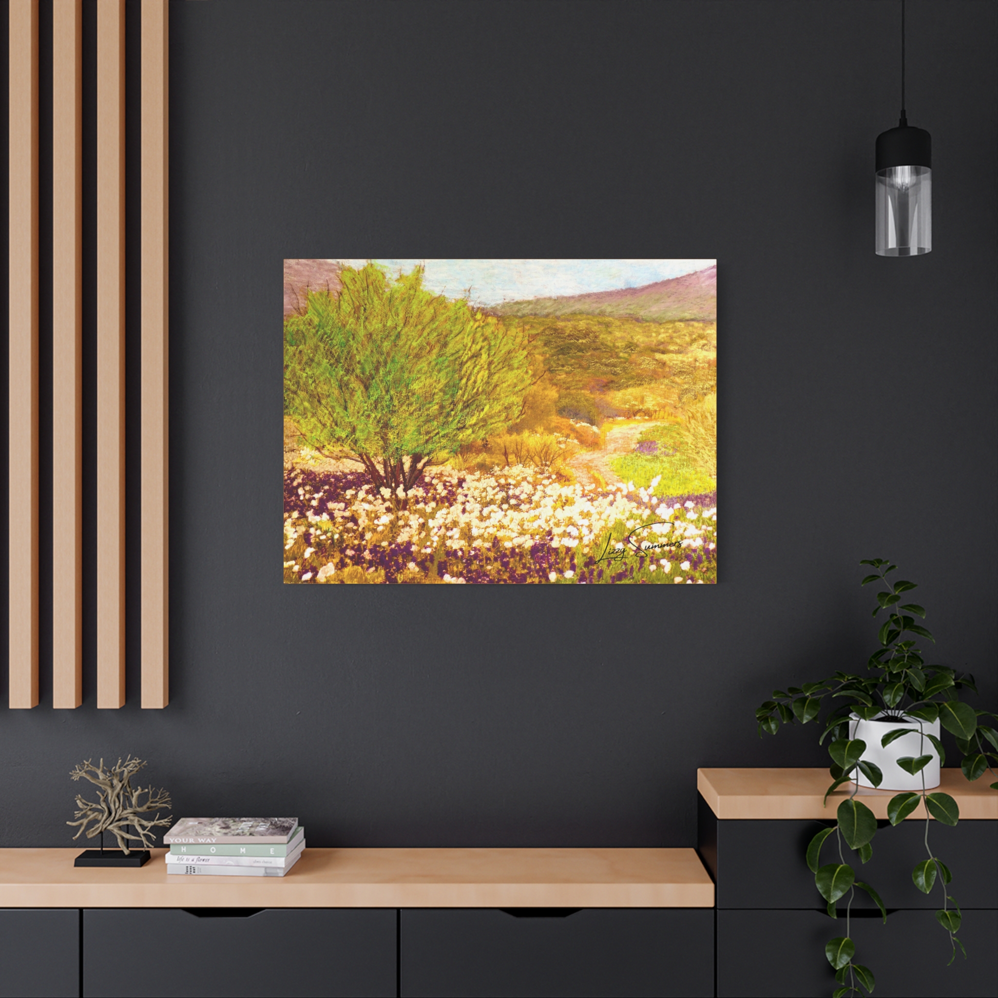 Matte Canvas, Stretched, 1.25" Hill Country pastel - Image 20