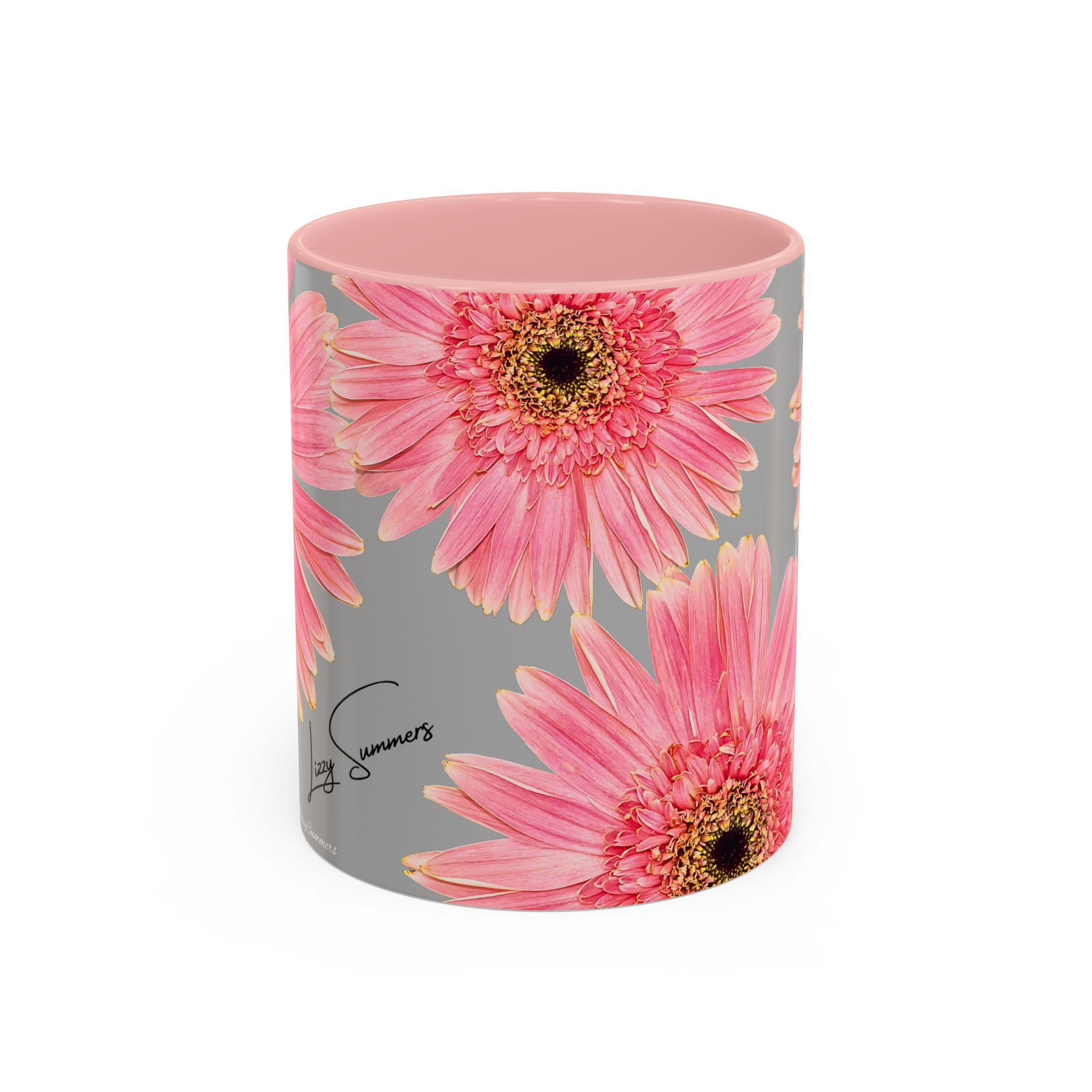 Coffee Mug Pink Flower - Image 5