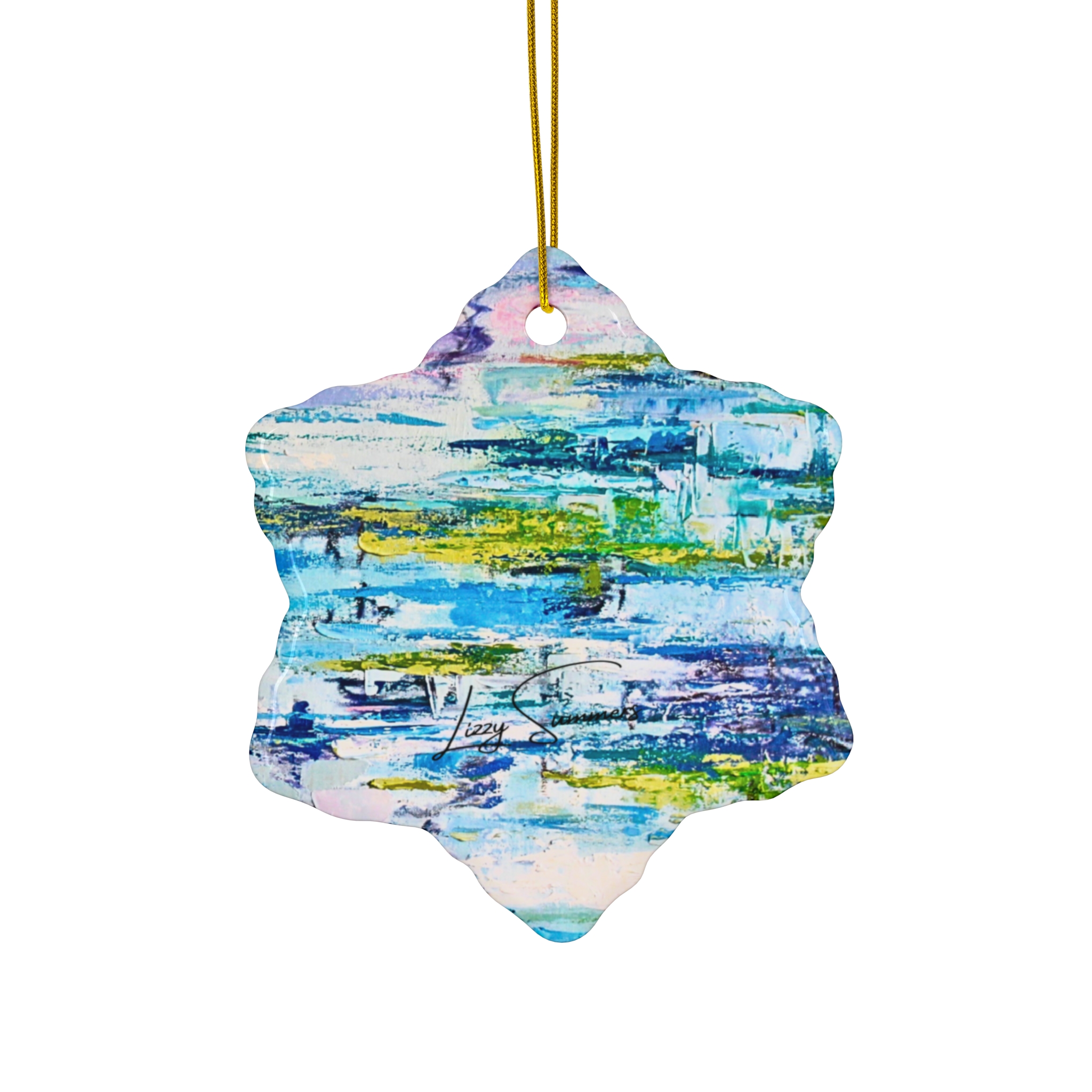 Ornament Blue 4 Shapes - Image 10