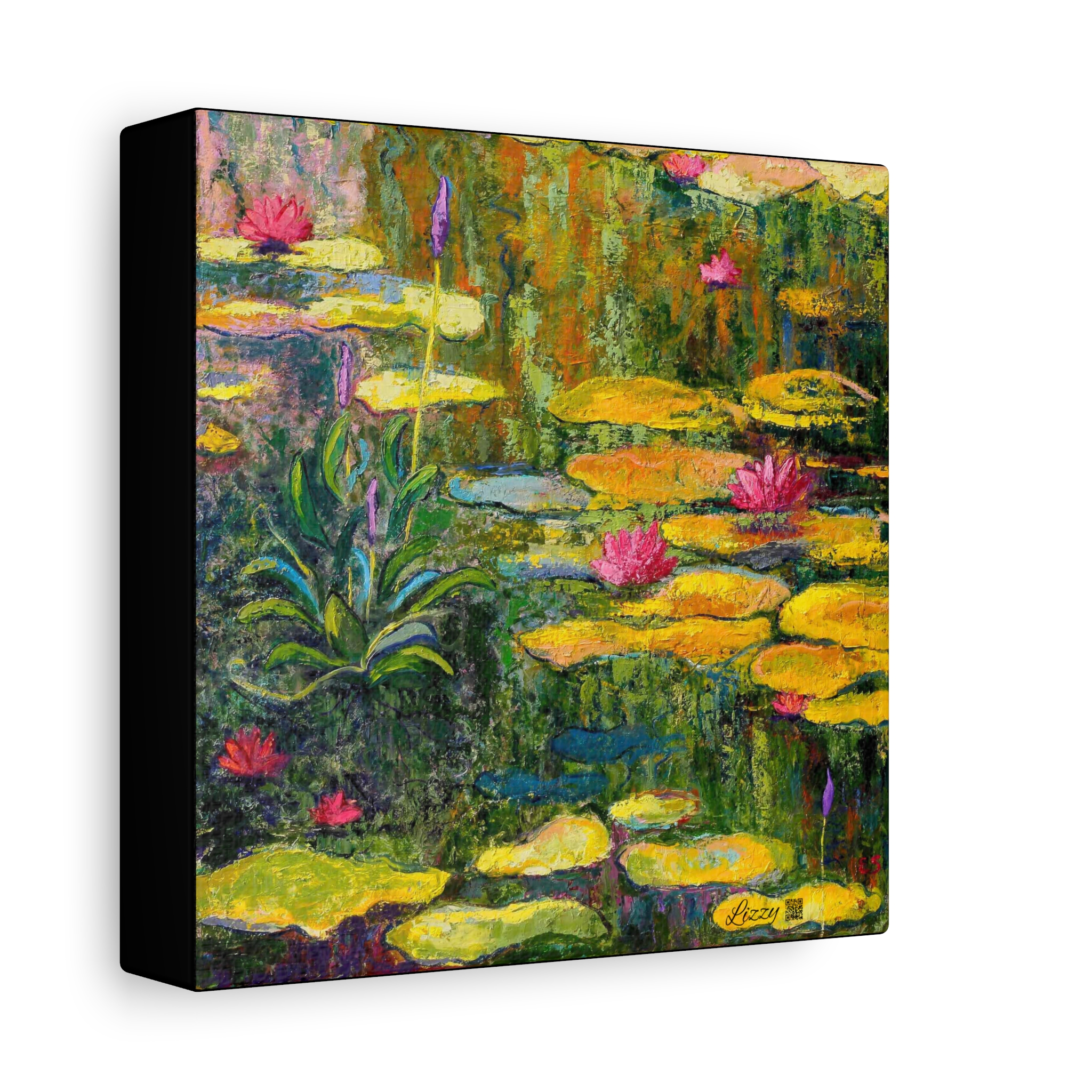 Canvas Print -Impressionistic Waterlilies - Image 2