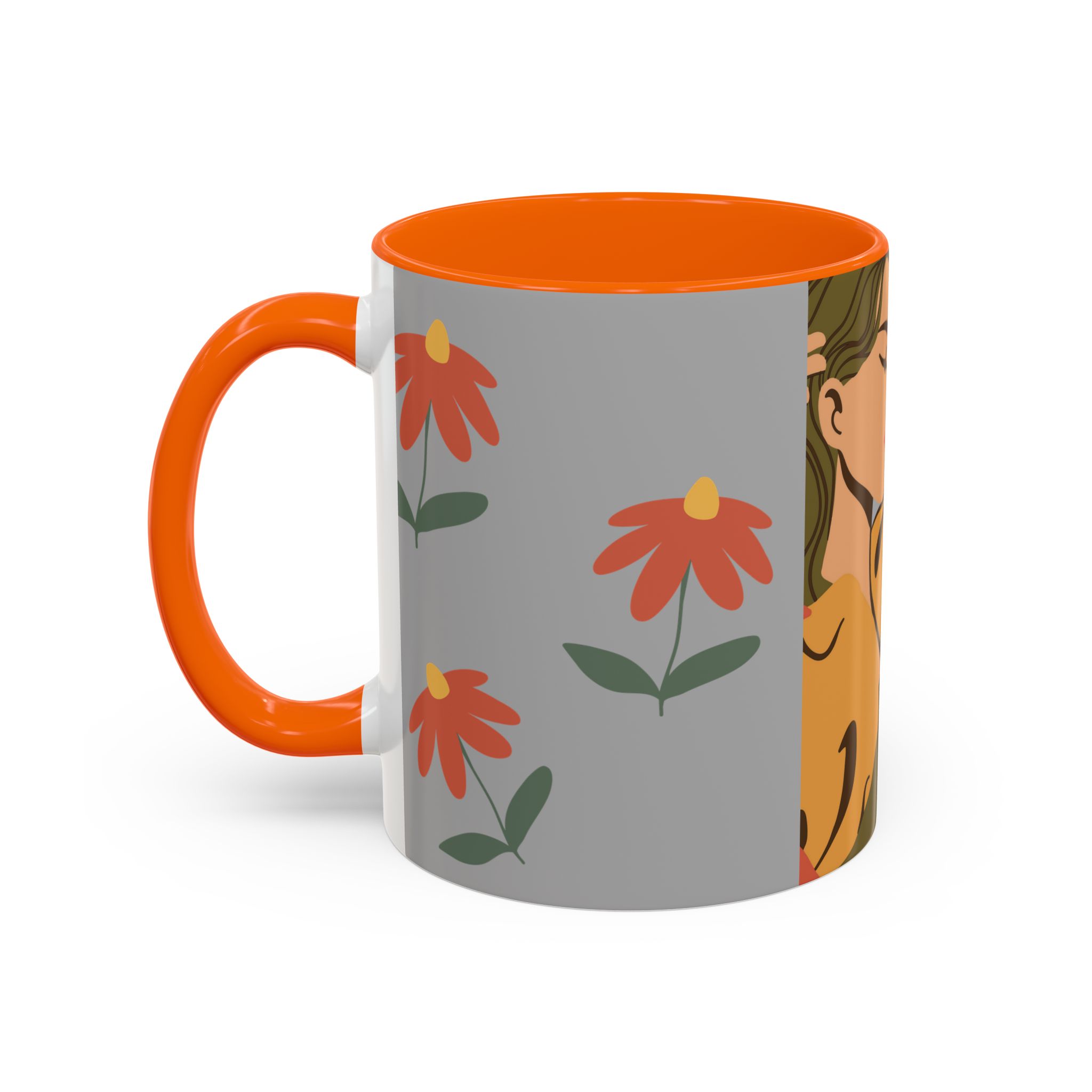 Coffee Mug Lady Reflecting on Gre - Image 27