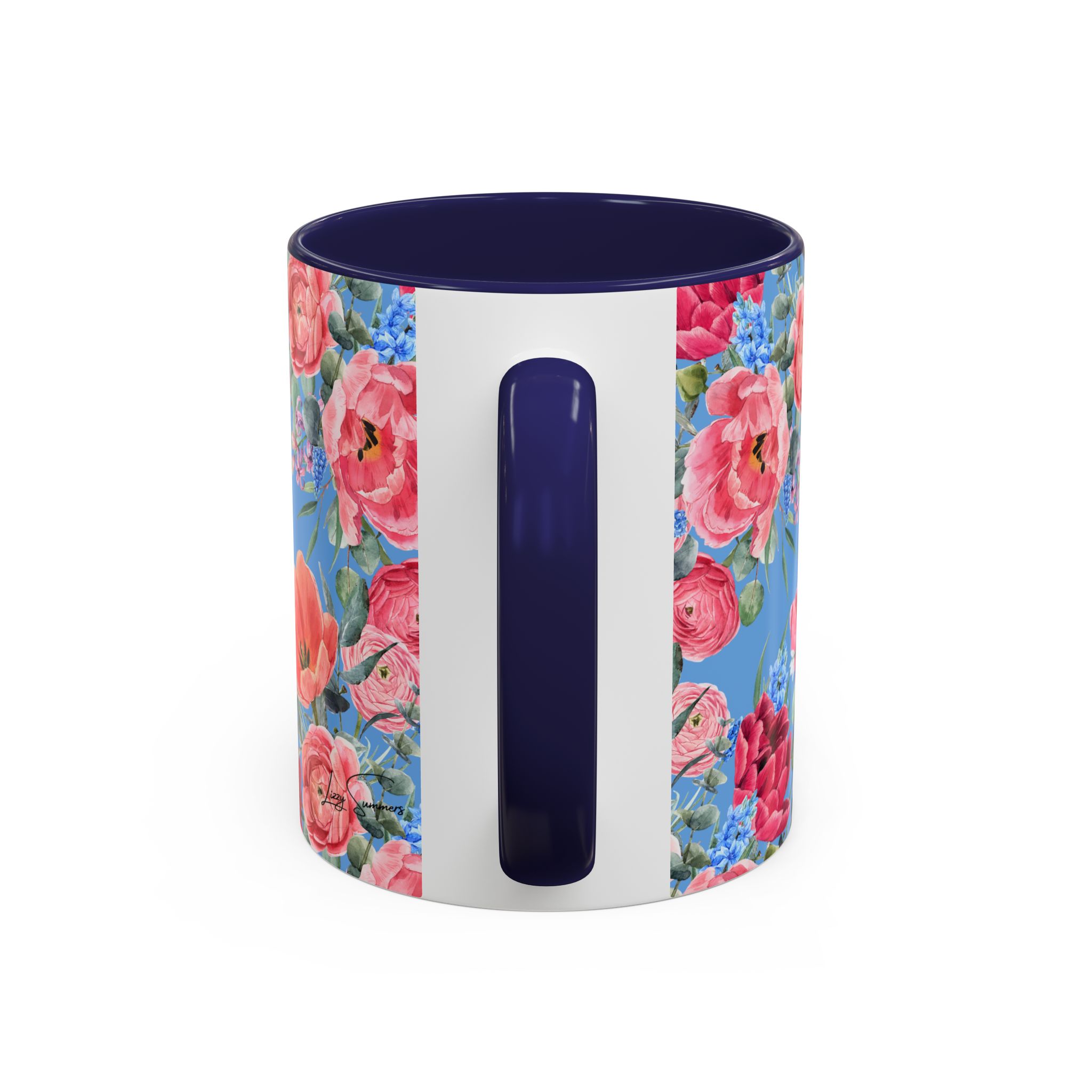 Coffee Mug  Bloom Time Blue - Image 4
