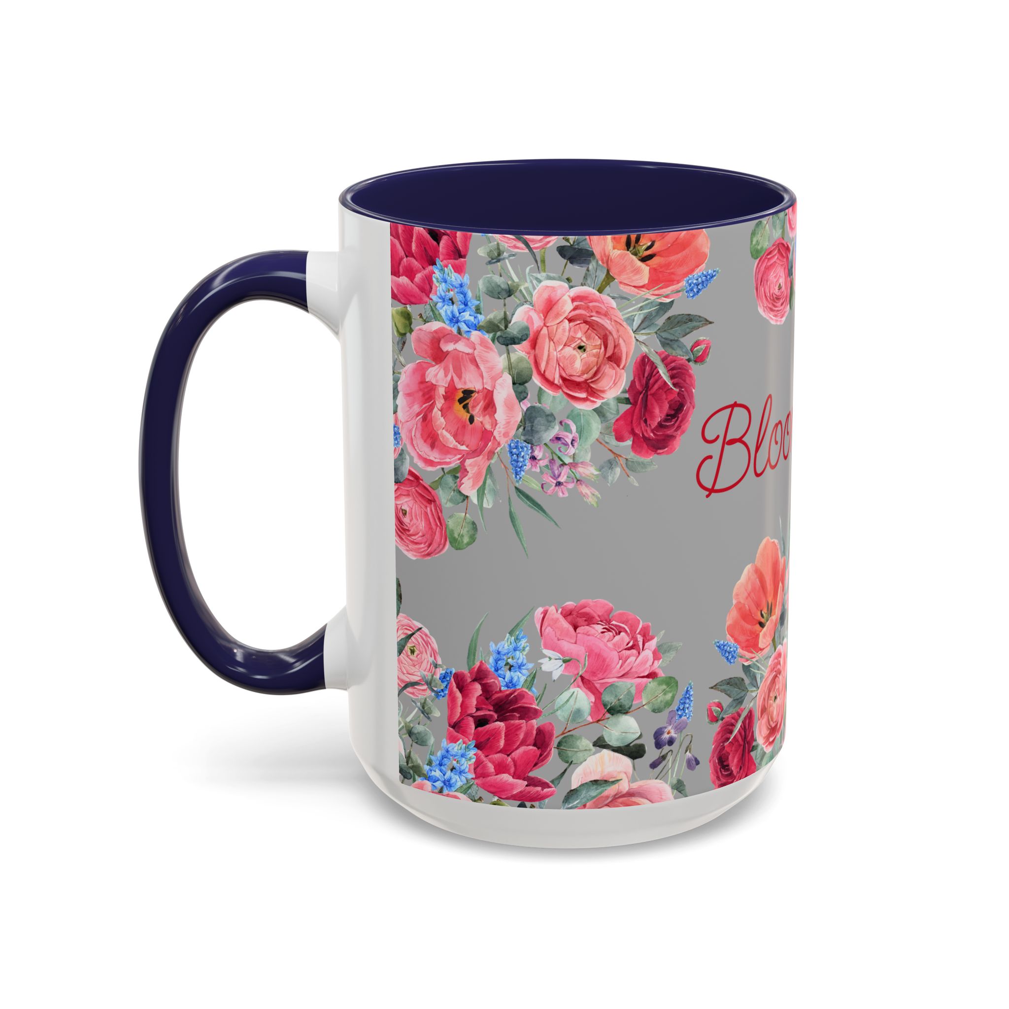 Bloom Time Grey Accent Coffee Mug - Image 19