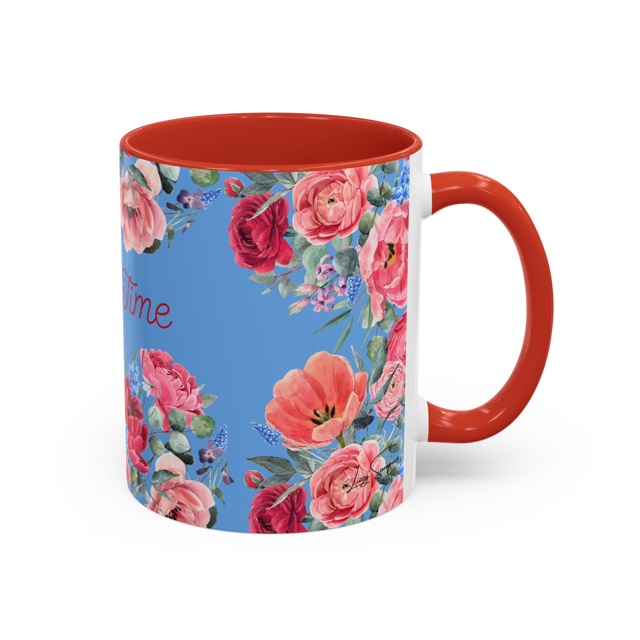 Coffee Mug  Bloom Time Blue - Image 10