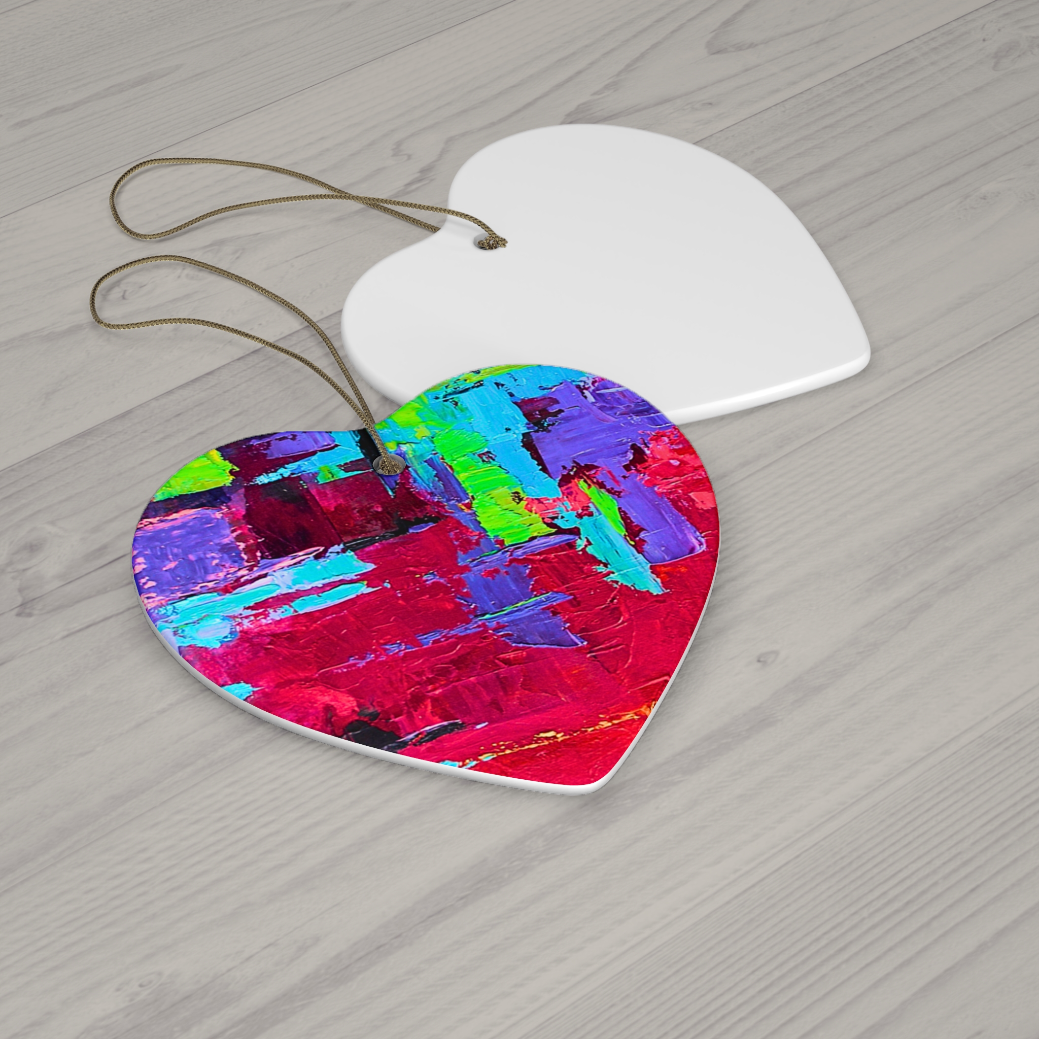 Ornament, Red 4 Shapes - Image 8