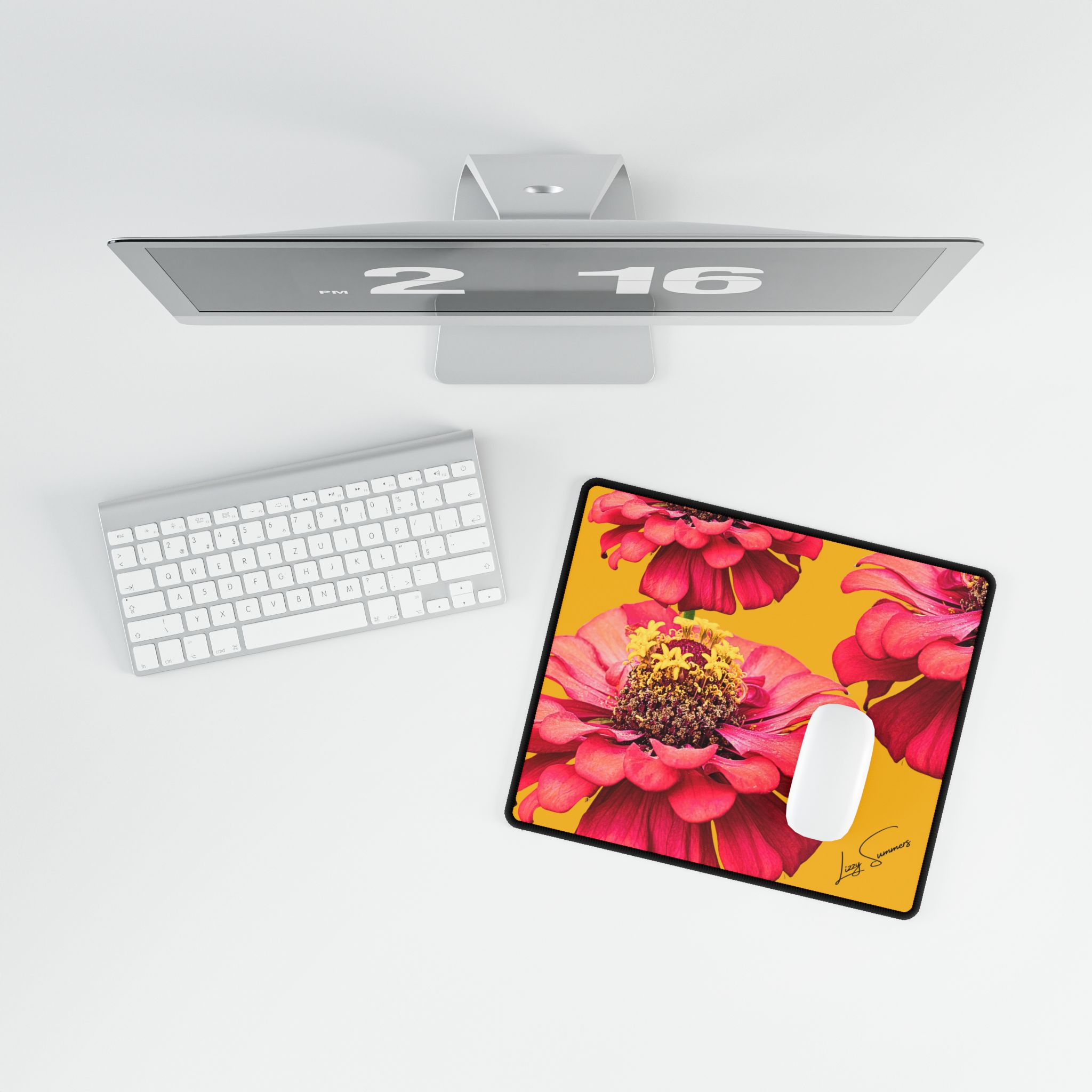 Desk Pad Desk Mat Zinnia Yellow - Image 8