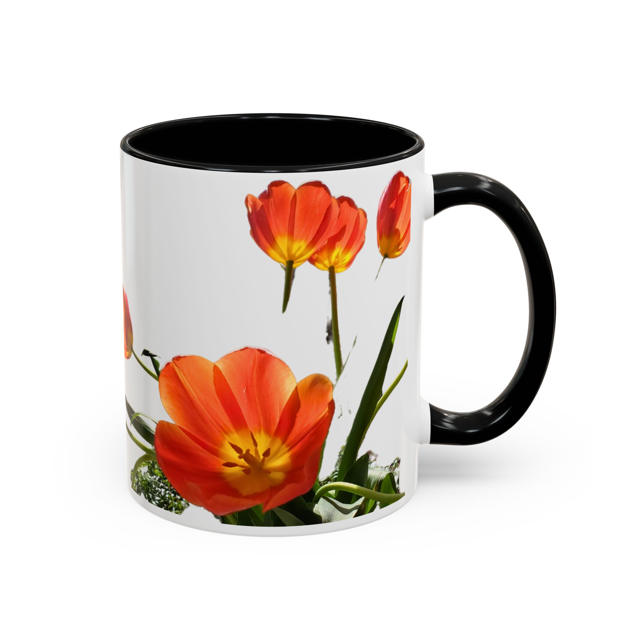 Coffee Mug Tulips on White - Image 3