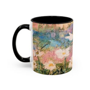 Painted Daisies Accent Coffee Mug
