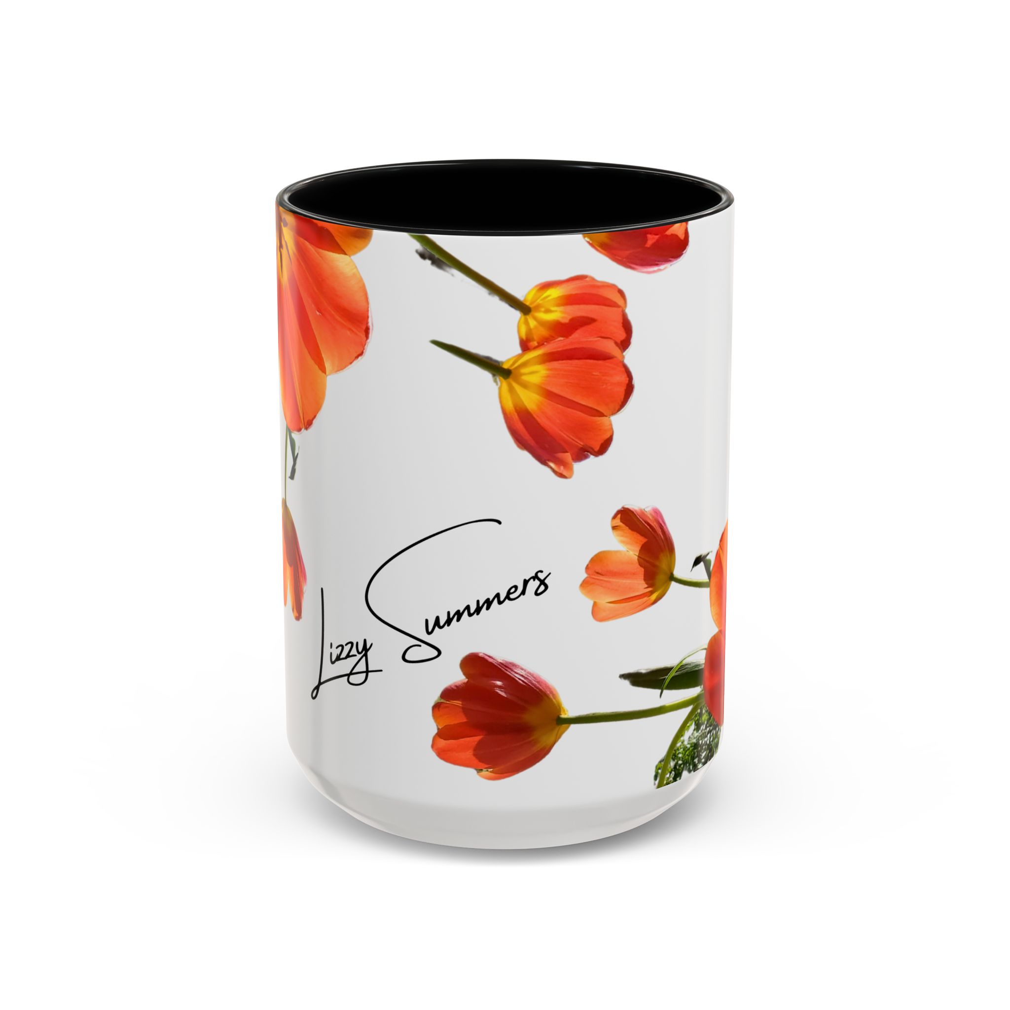 Coffee Mug Orange Tulips - Image 9