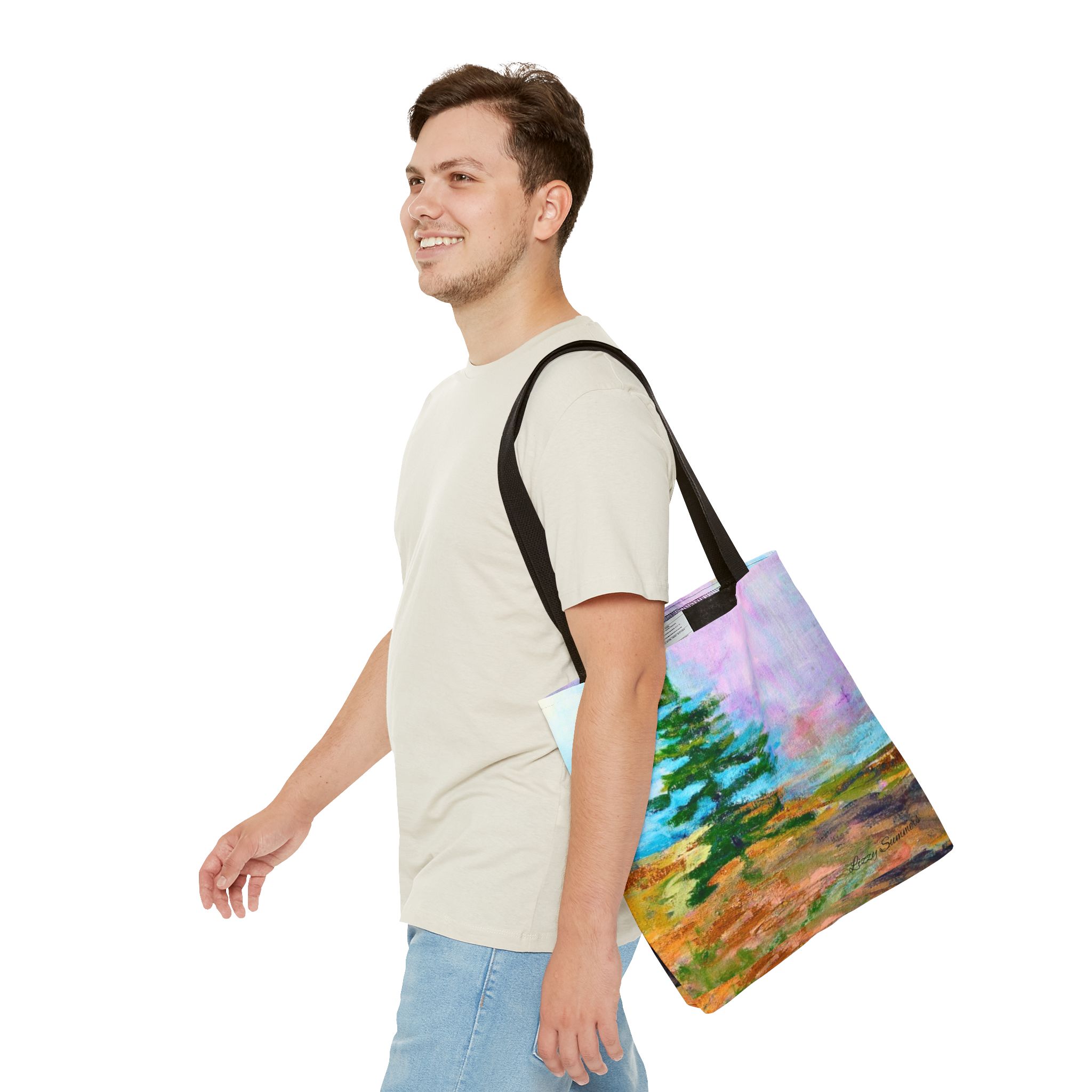 Nature-Inspired Tote Bag with Original Tree Painting by Elisabeth Summers - Image 7