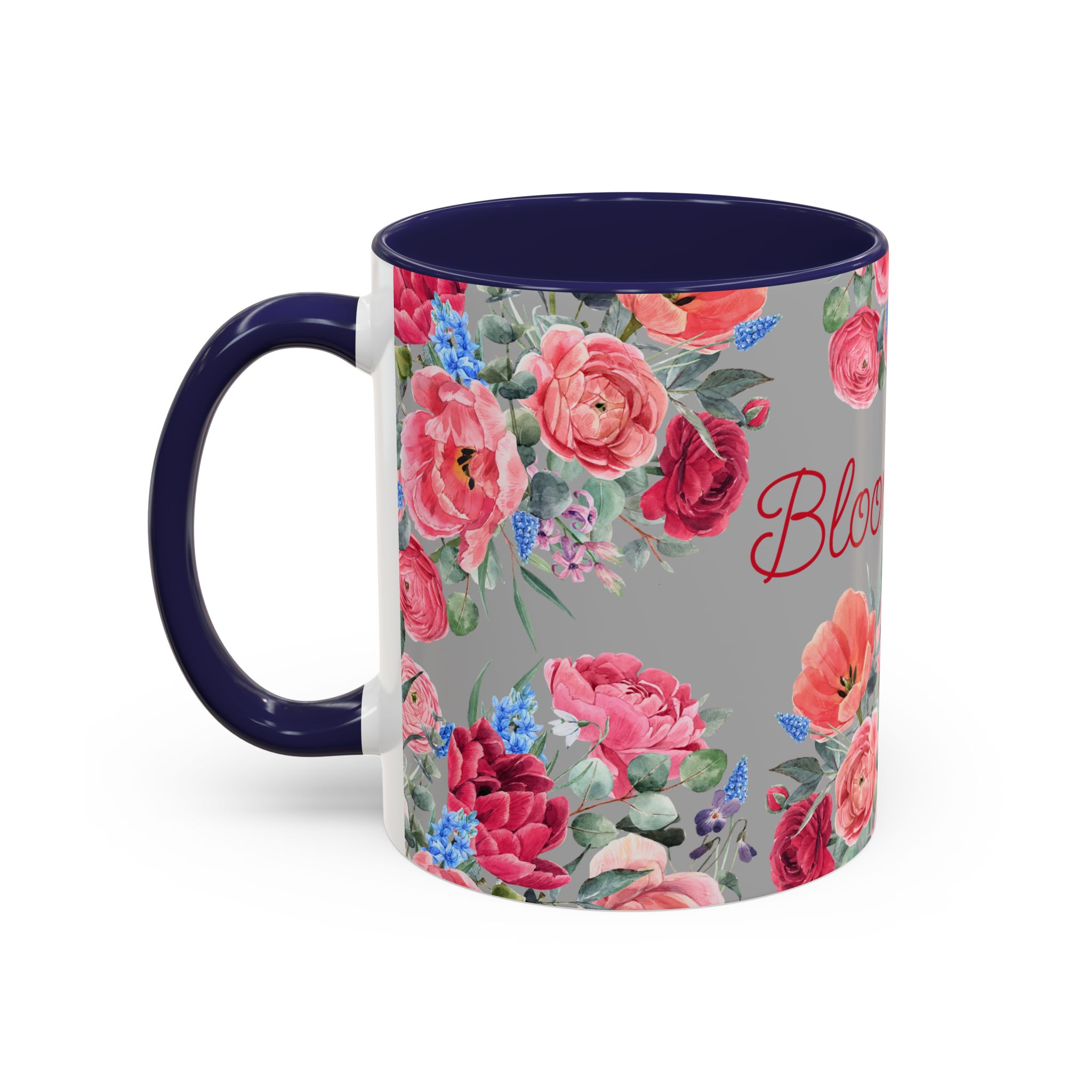 Bloom Time Grey Accent Coffee Mug - Image 7