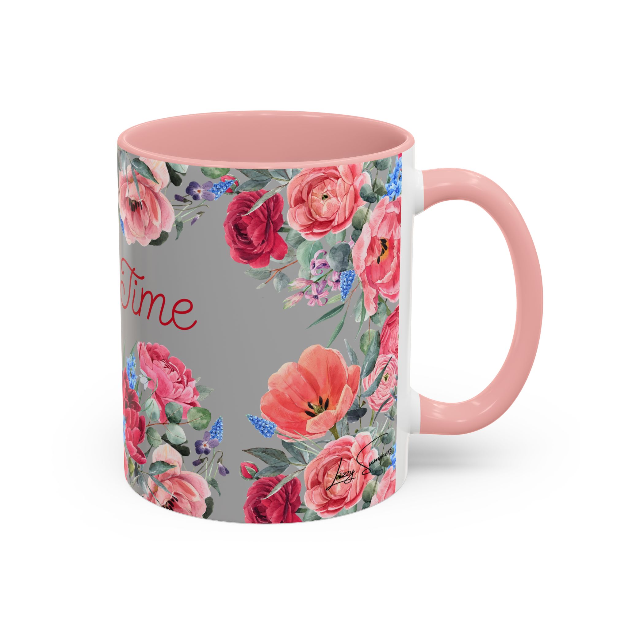 Bloom Time Grey Accent Coffee Mug - Image 10