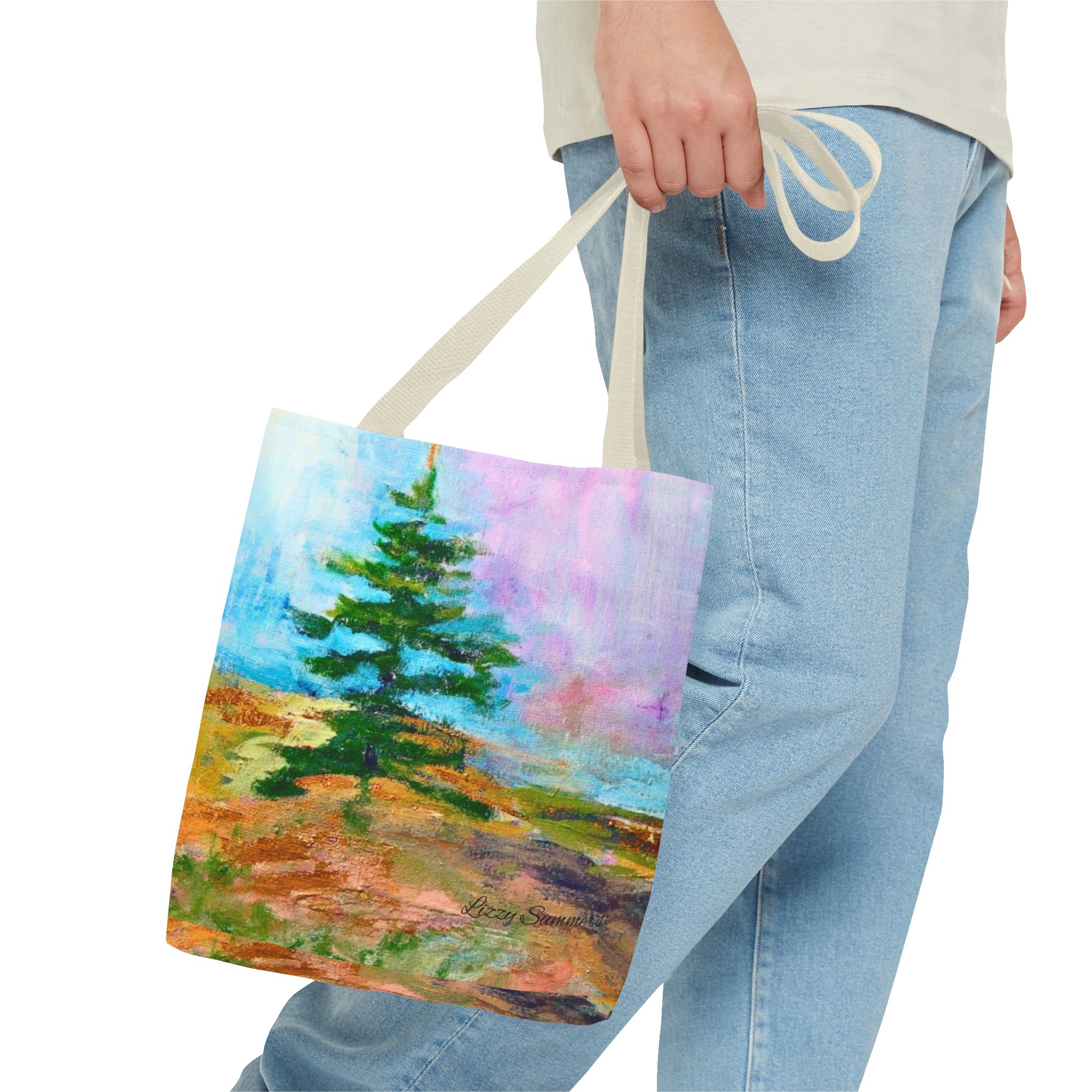 Nature-Inspired Tote Bag with Original Tree Painting by Elisabeth Summers - Image 39