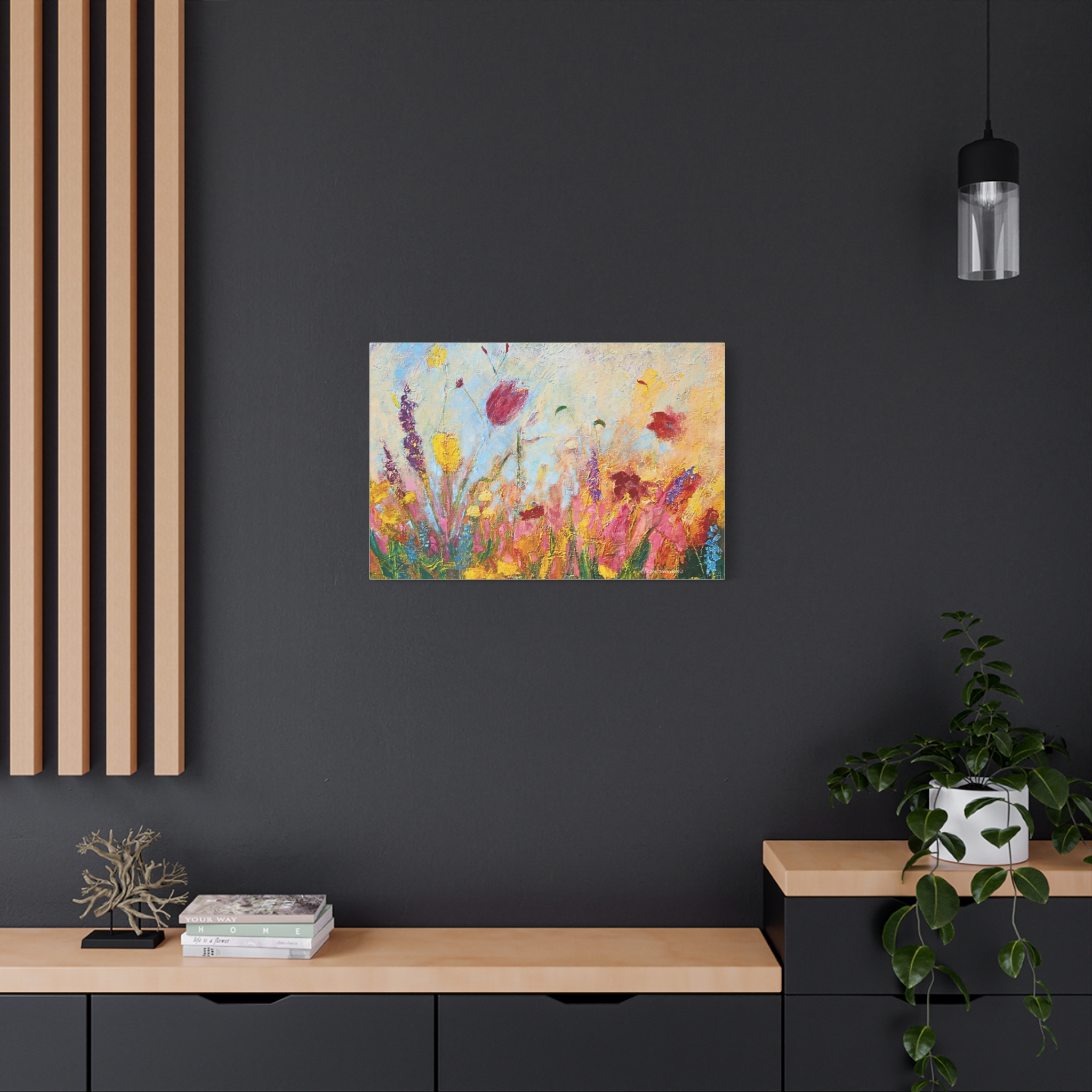 Wildflowers Stretched Canvas Print - Image 12