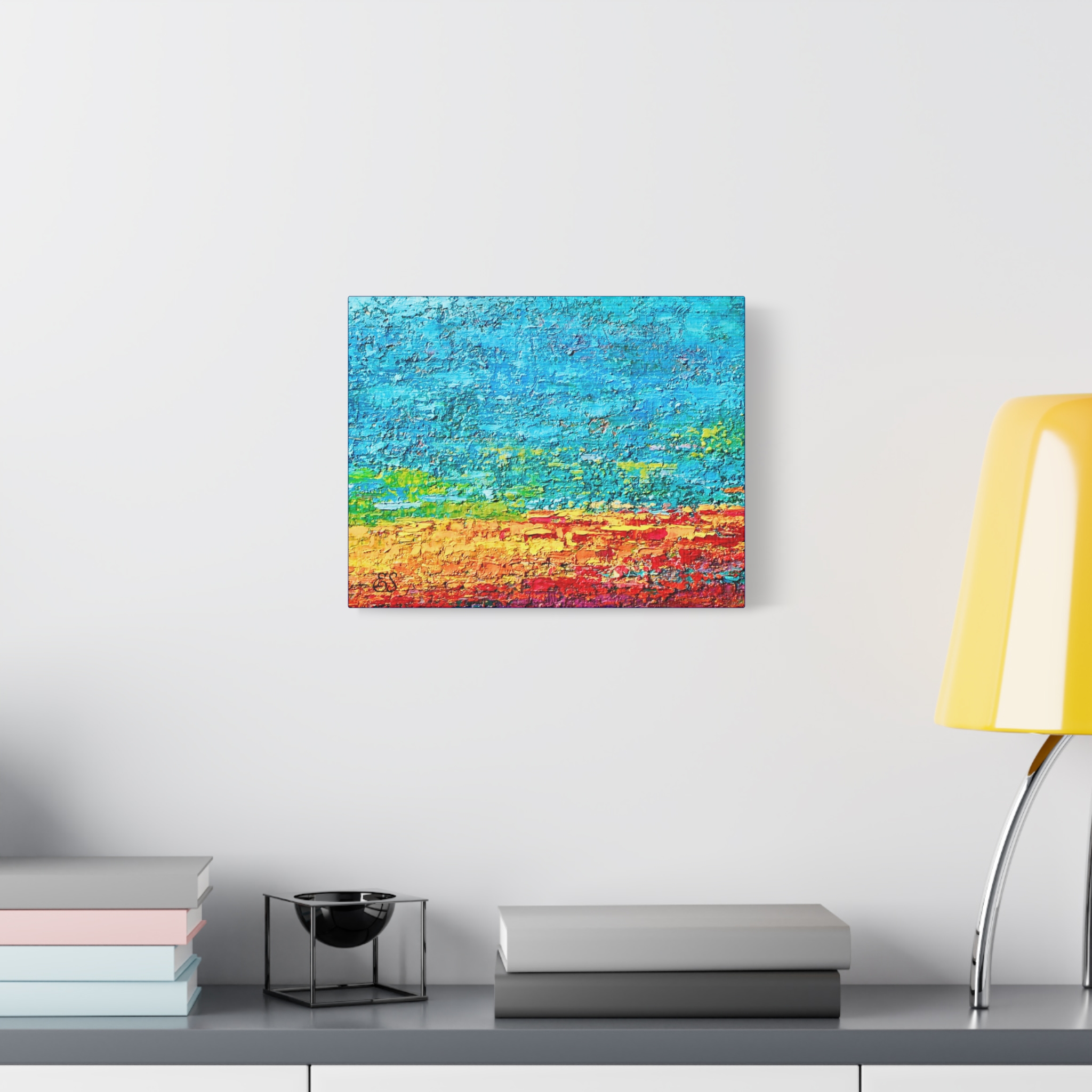 Matte Canvas, Stretched, 1.25" Bold Textured Sunset - Image 3