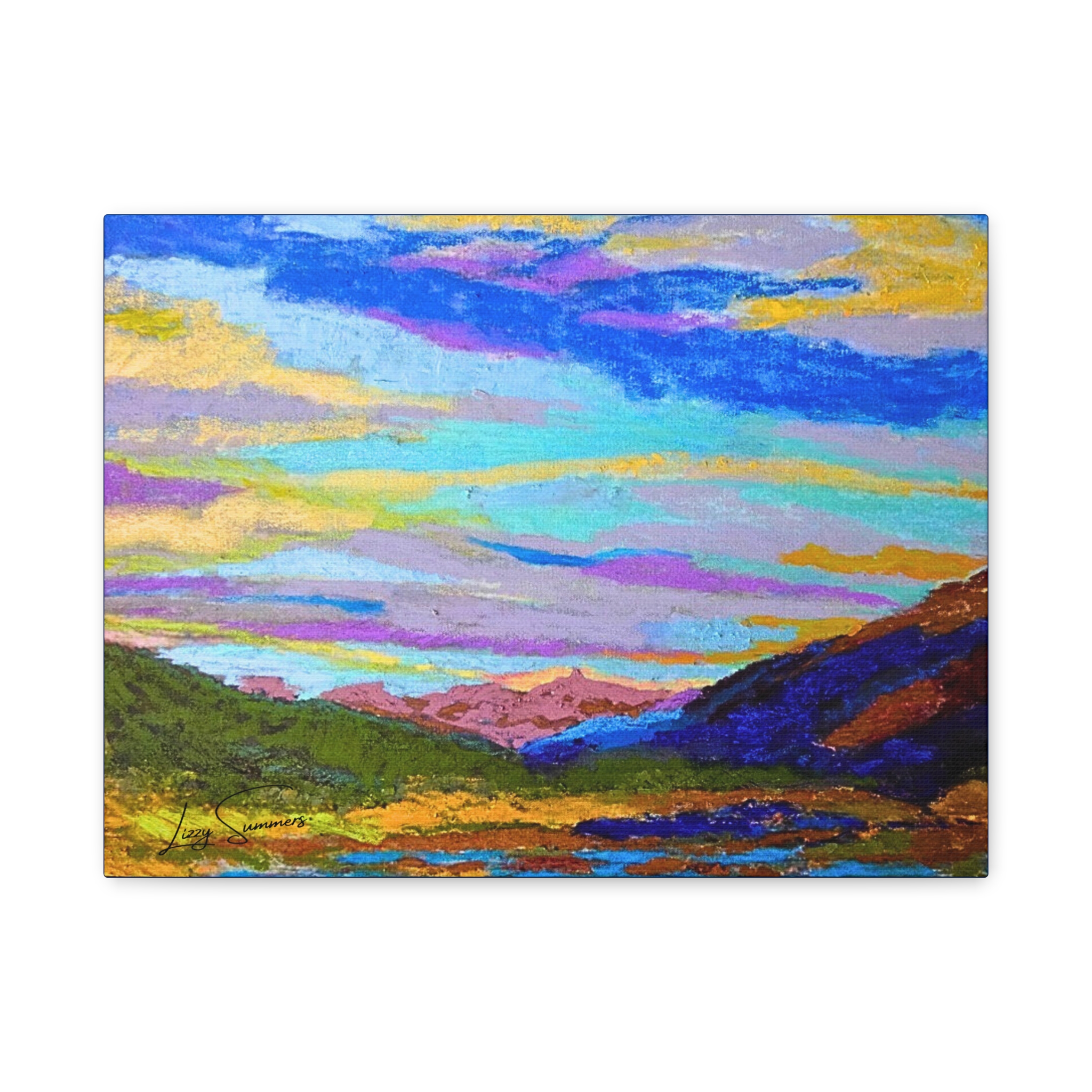 Matte Canvas, Stretched, 1.25" Big Sky Pastel - Image 5