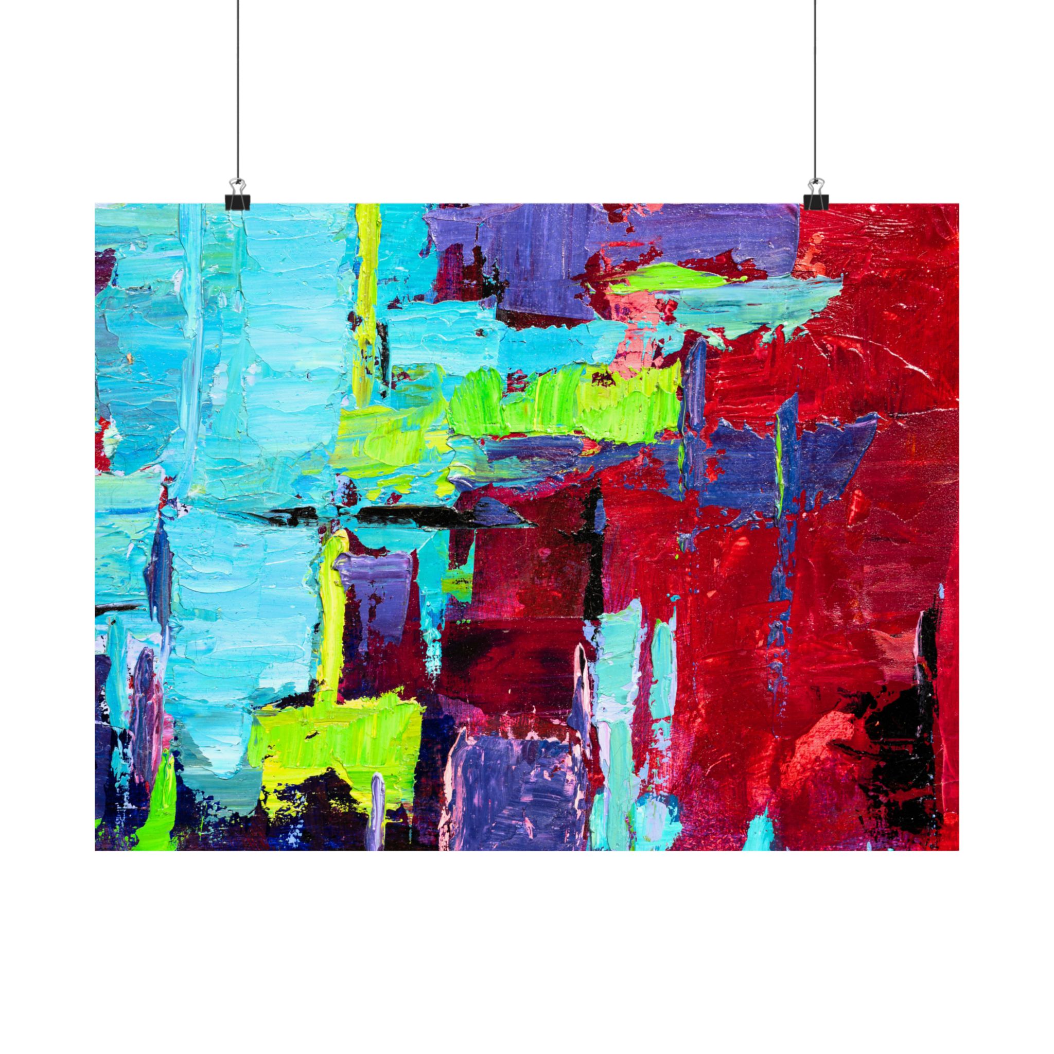 Poster Orange Abstract Painterly - Image 6