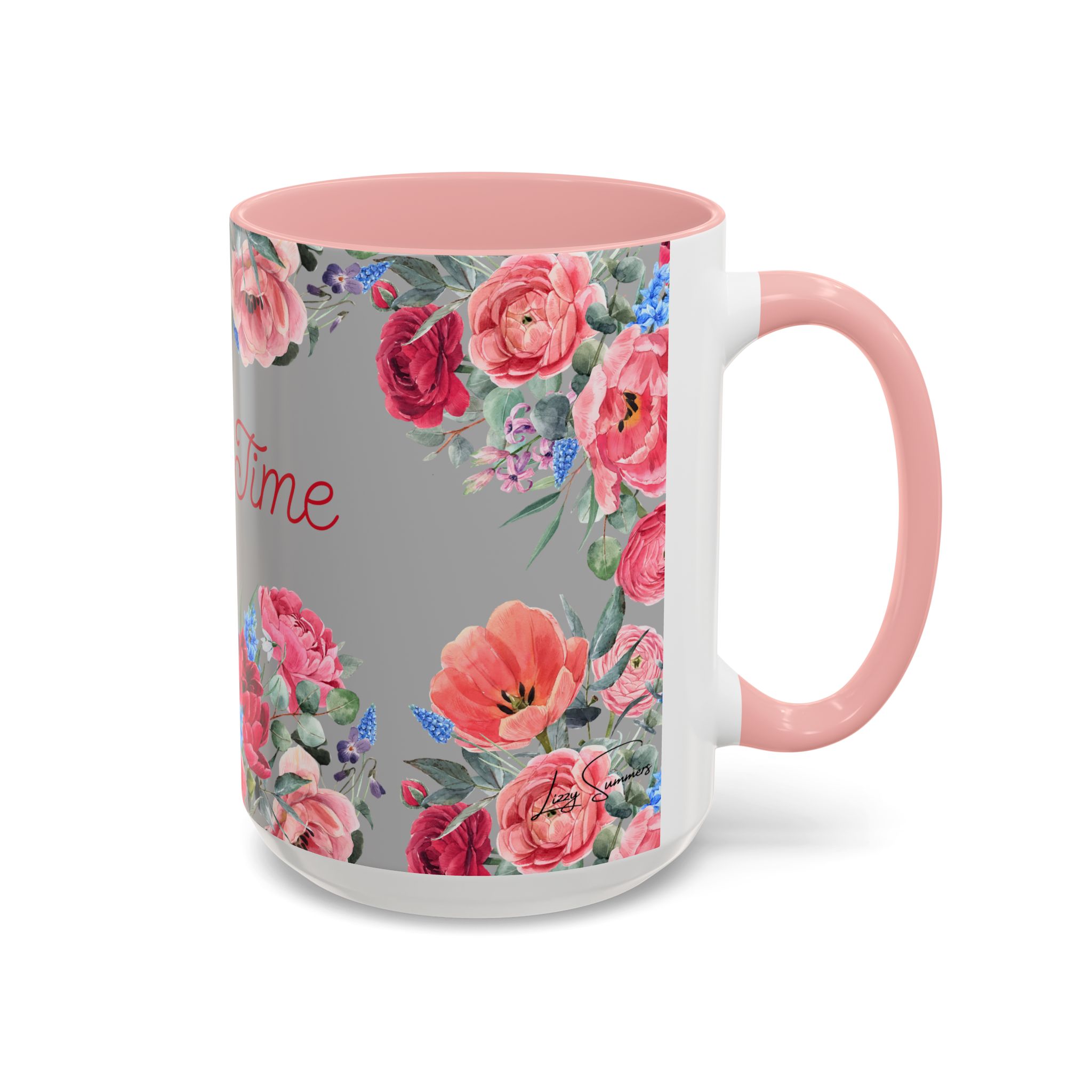 Bloom Time Grey Accent Coffee Mug - Image 22
