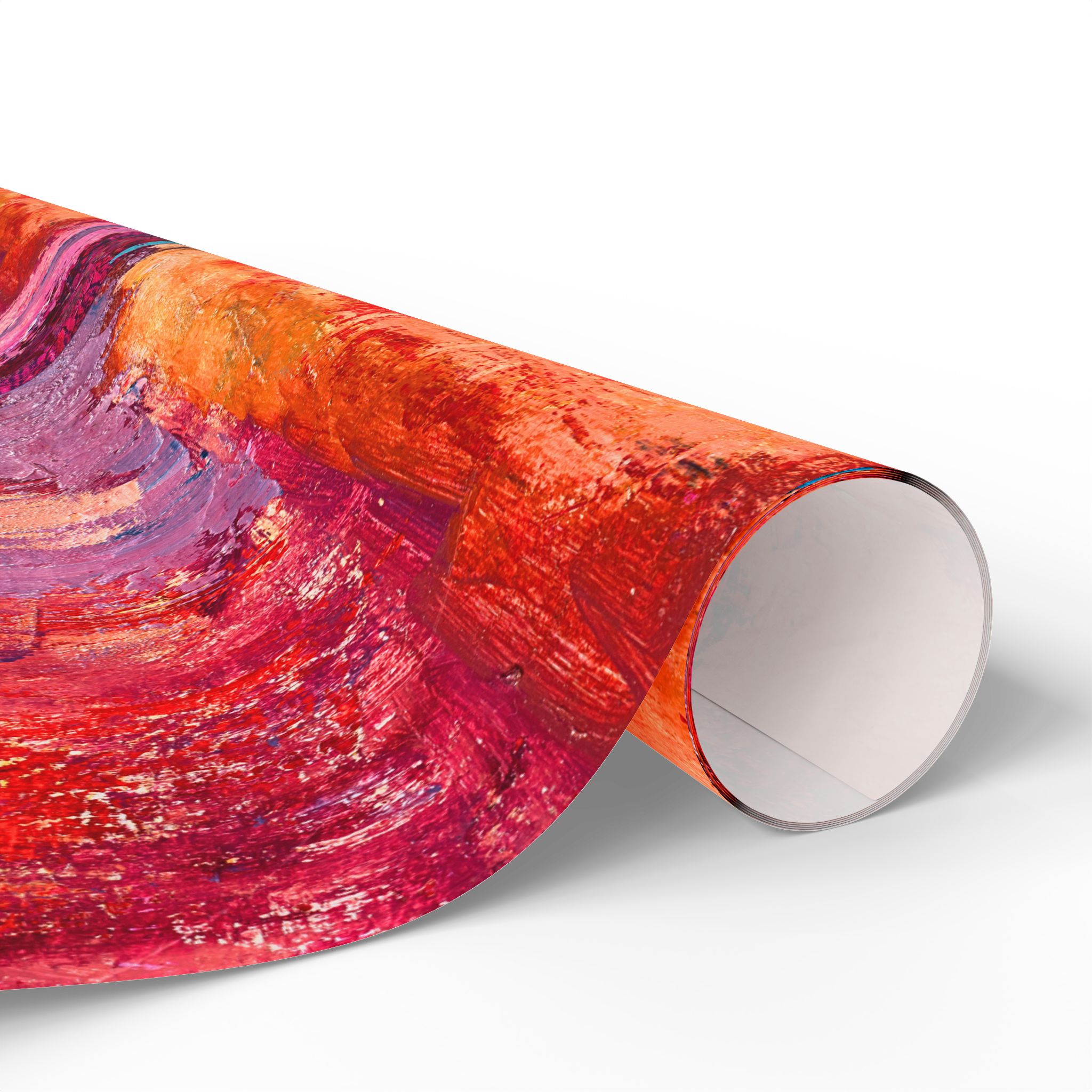 Wrapping Paper Warm Orange and Red Abstract - Image 6
