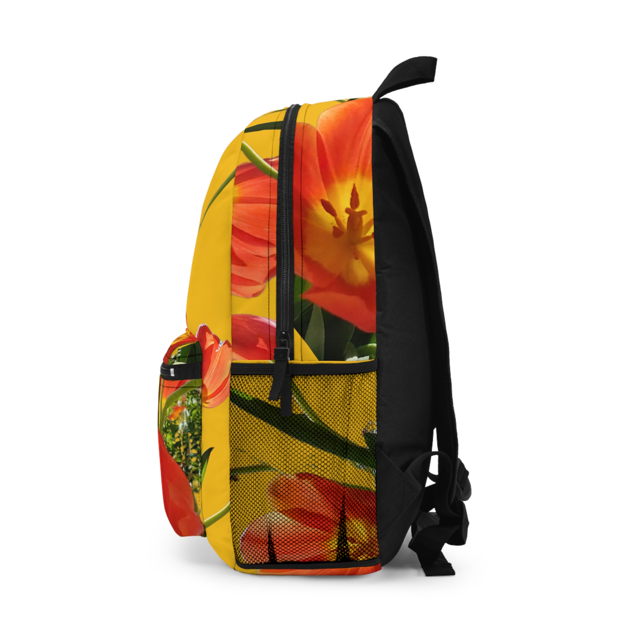 Tulips on Yellow Backpack - Image 3