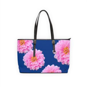 Zinnia on Blue Shoulder Bag