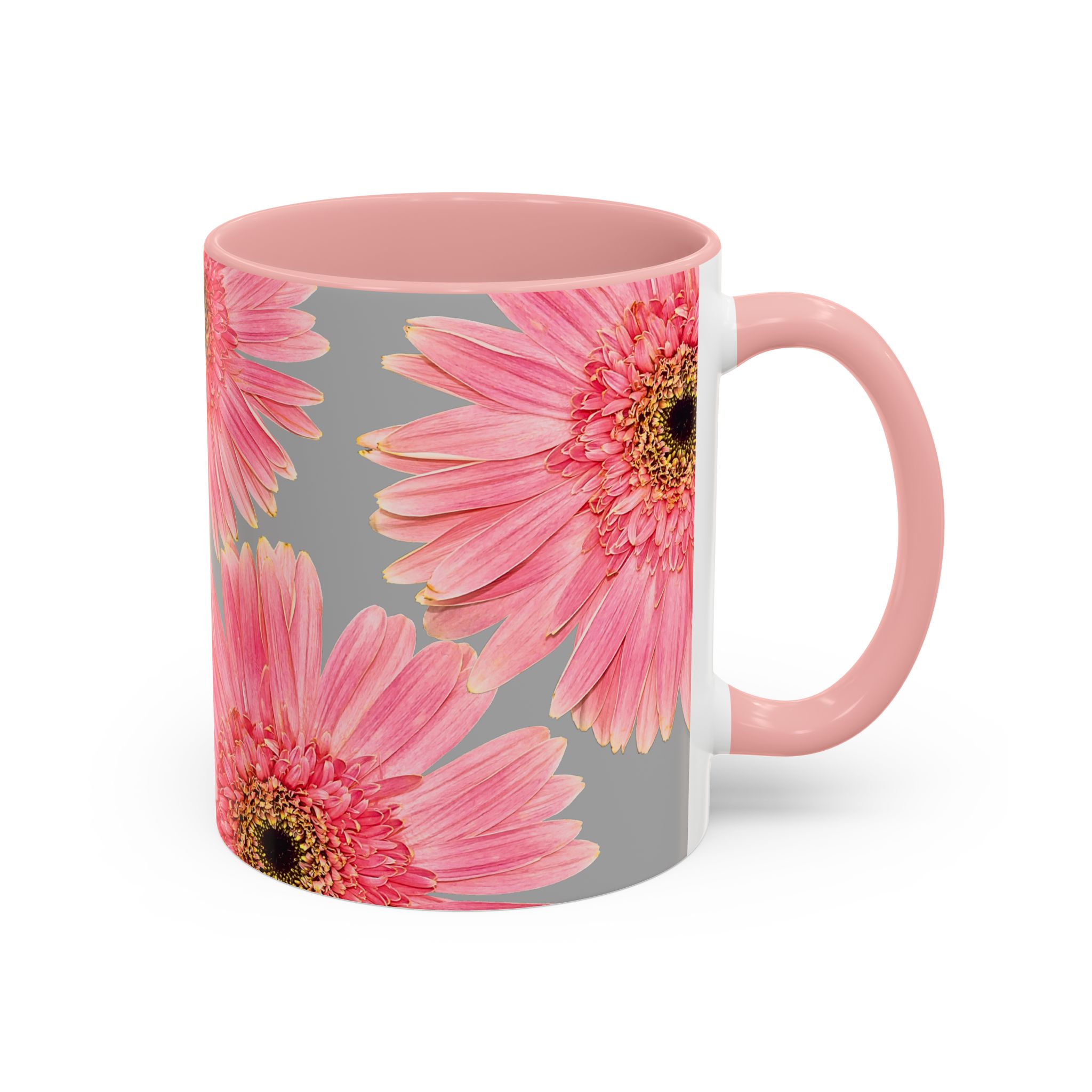 Coffee Mug Pink Flower - Image 6