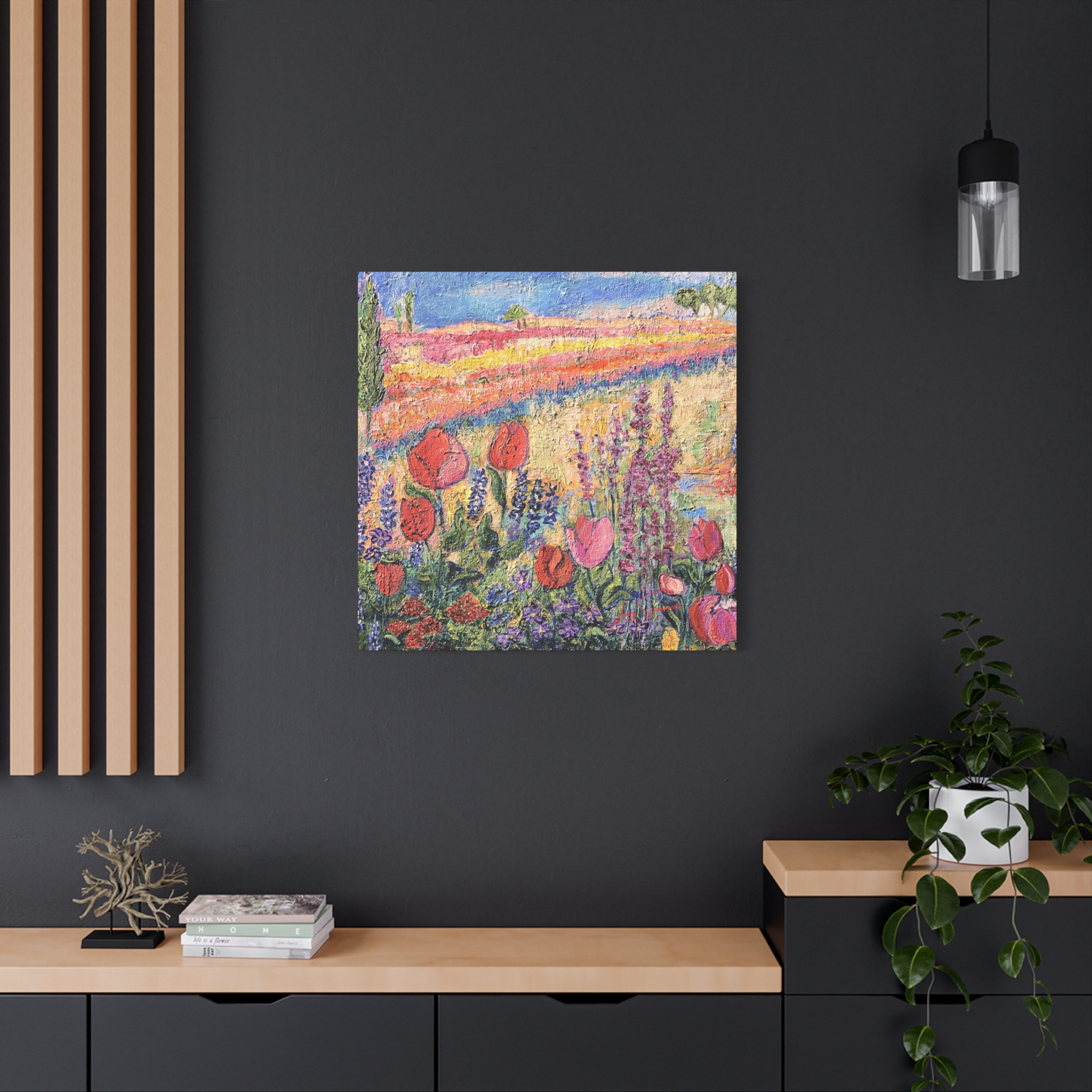 Matte Canvas, Stretched, 1.25" Tulips and Friends - Image 16