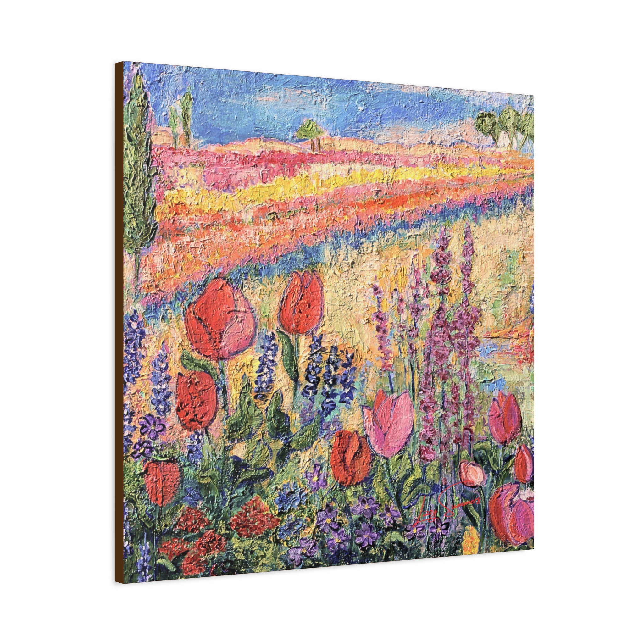 Matte Canvas, Stretched, 1.25" Tulips and Friends - Image 14