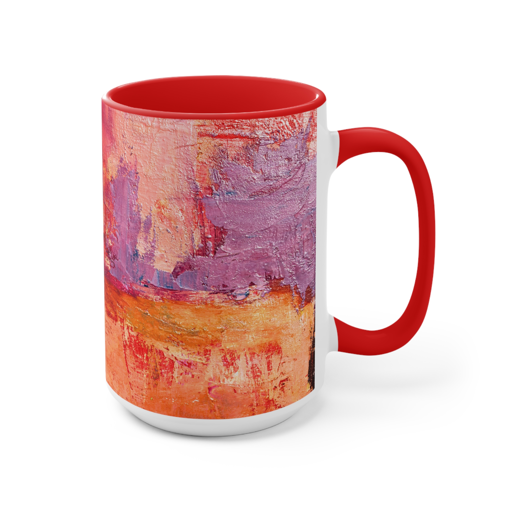 Warm Orange and Red Coffee Mug - Image 15