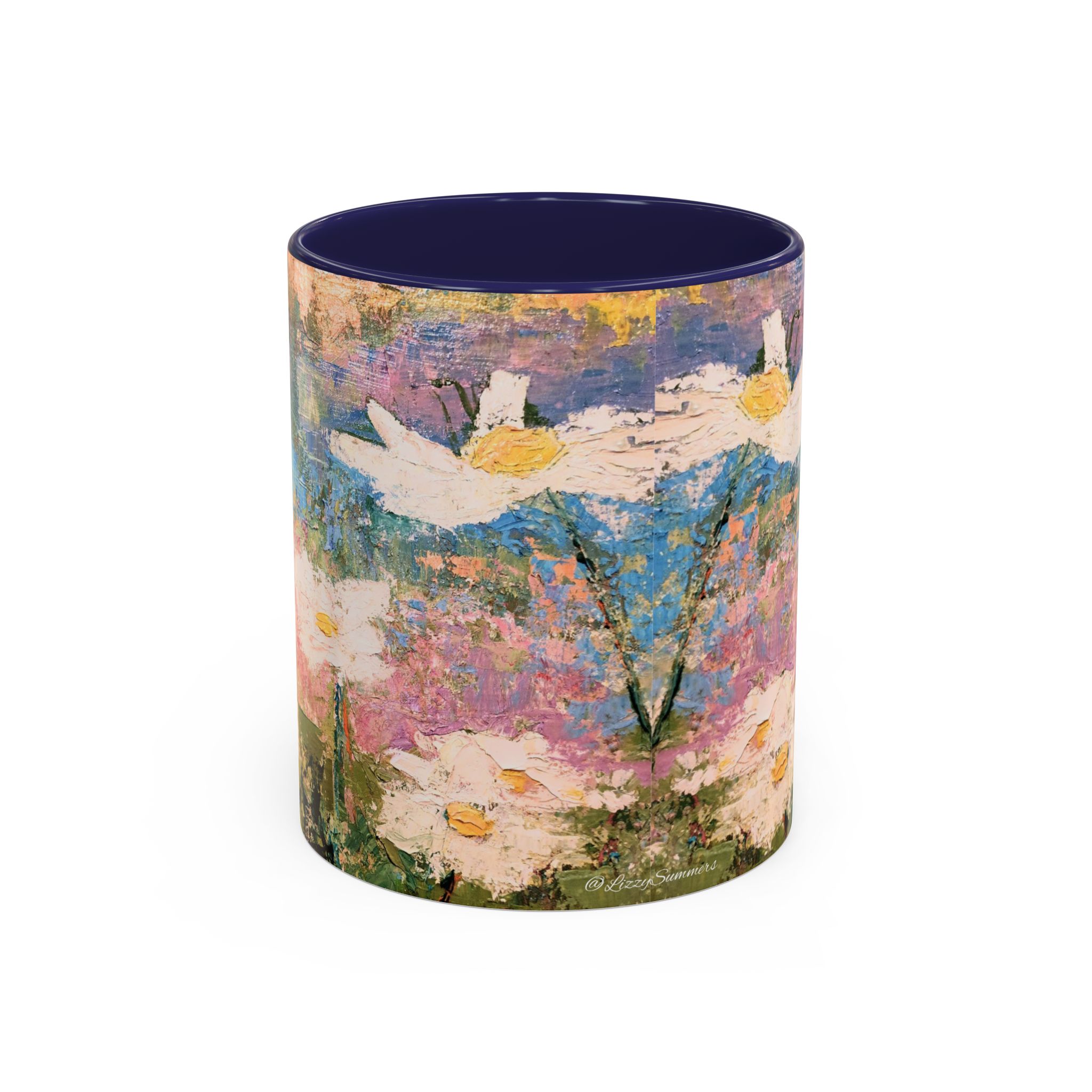 Painted Daisies Accent Coffee Mug - Image 5