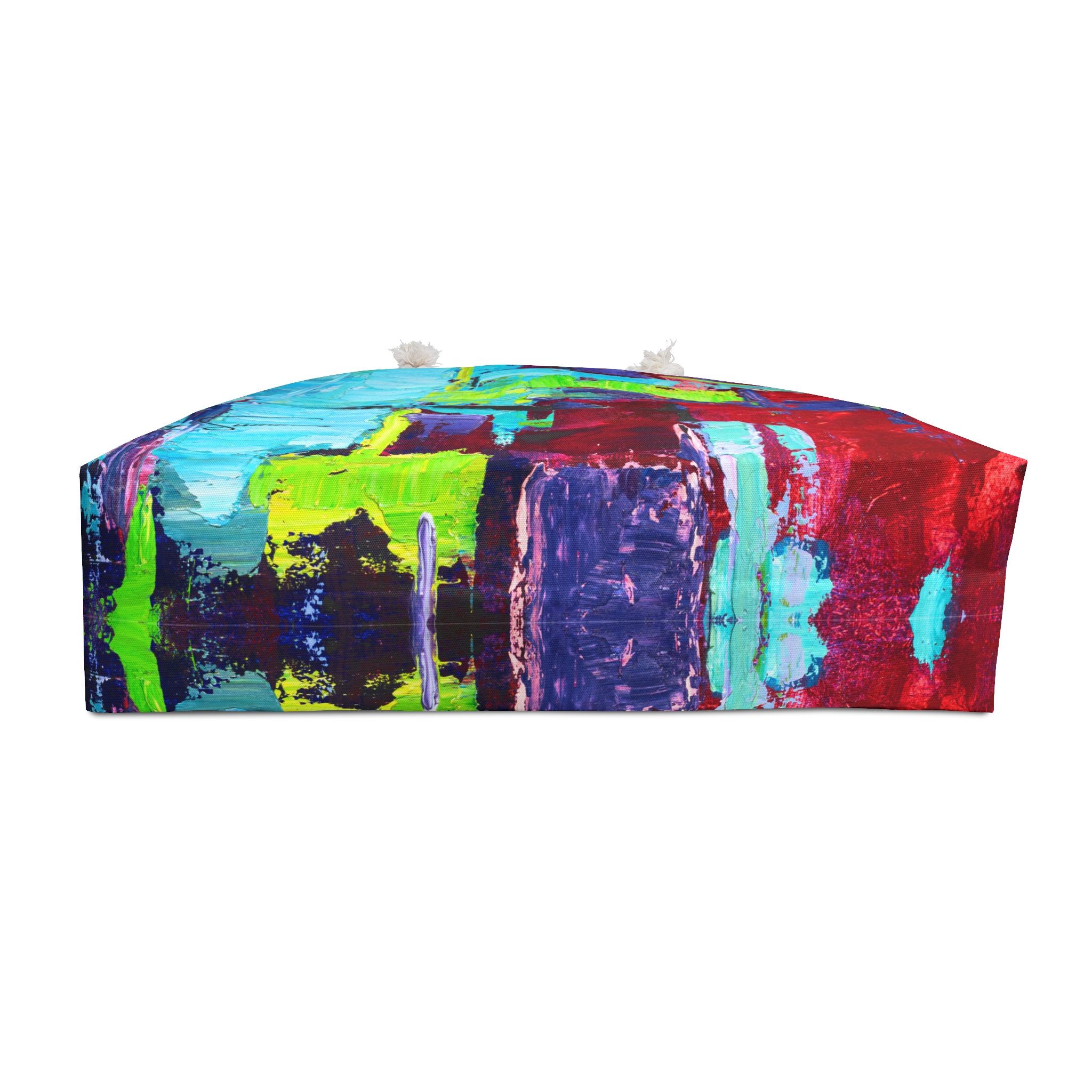 Bold Red and Sky Blue Weekender Tote bag - Image 4