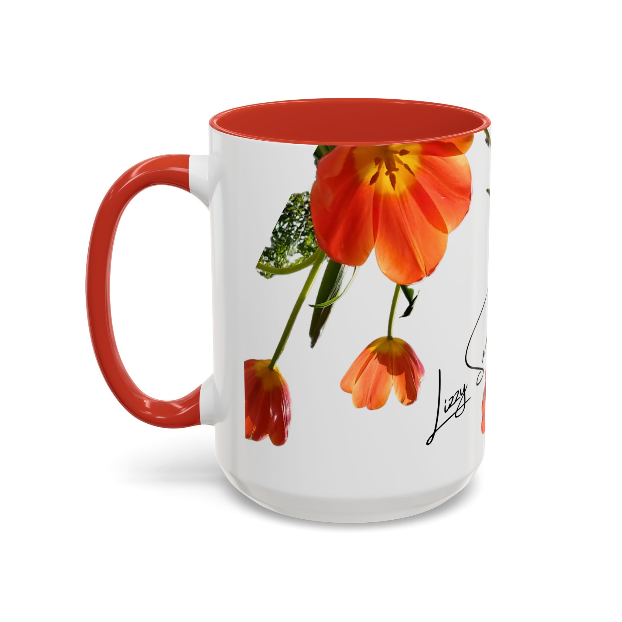 Coffee Mug Orange Tulips - Image 15