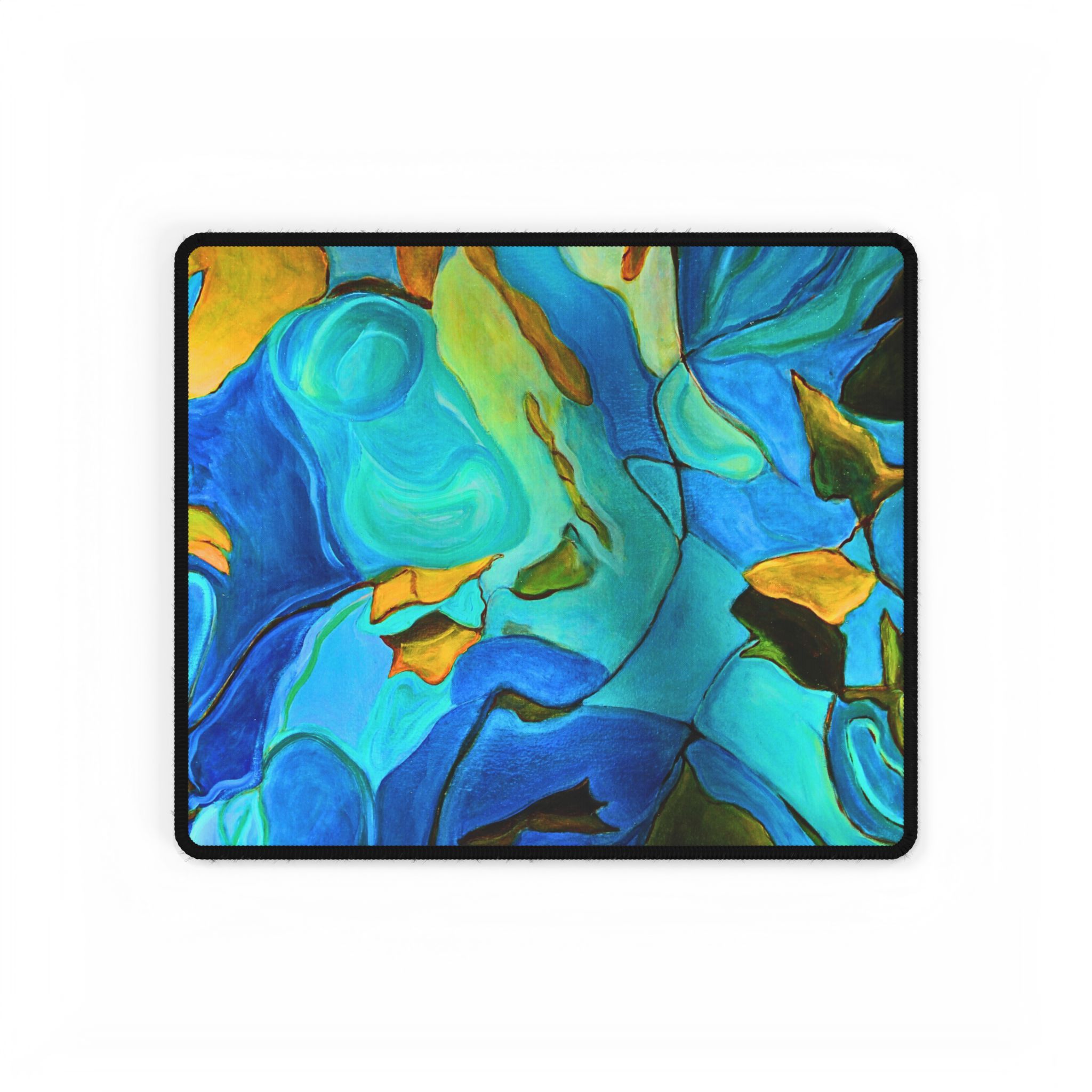 Desk Mat Nature Muse in Teal and Green - Image 5