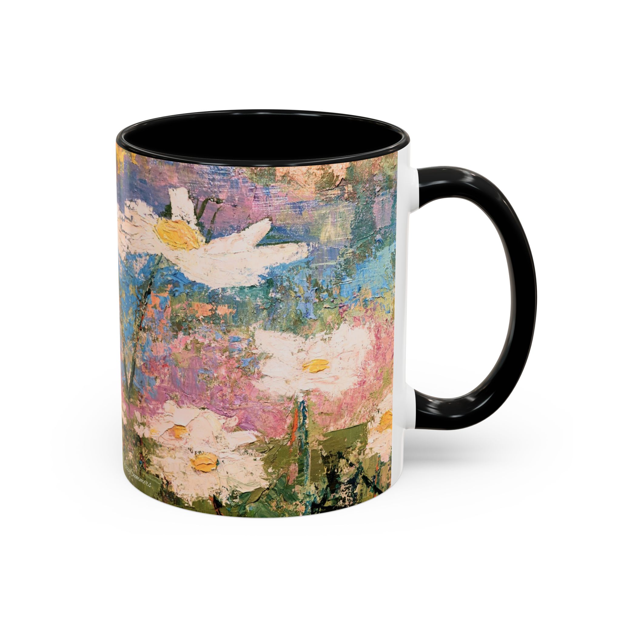 Painted Daisies Accent Coffee Mug - Image 3