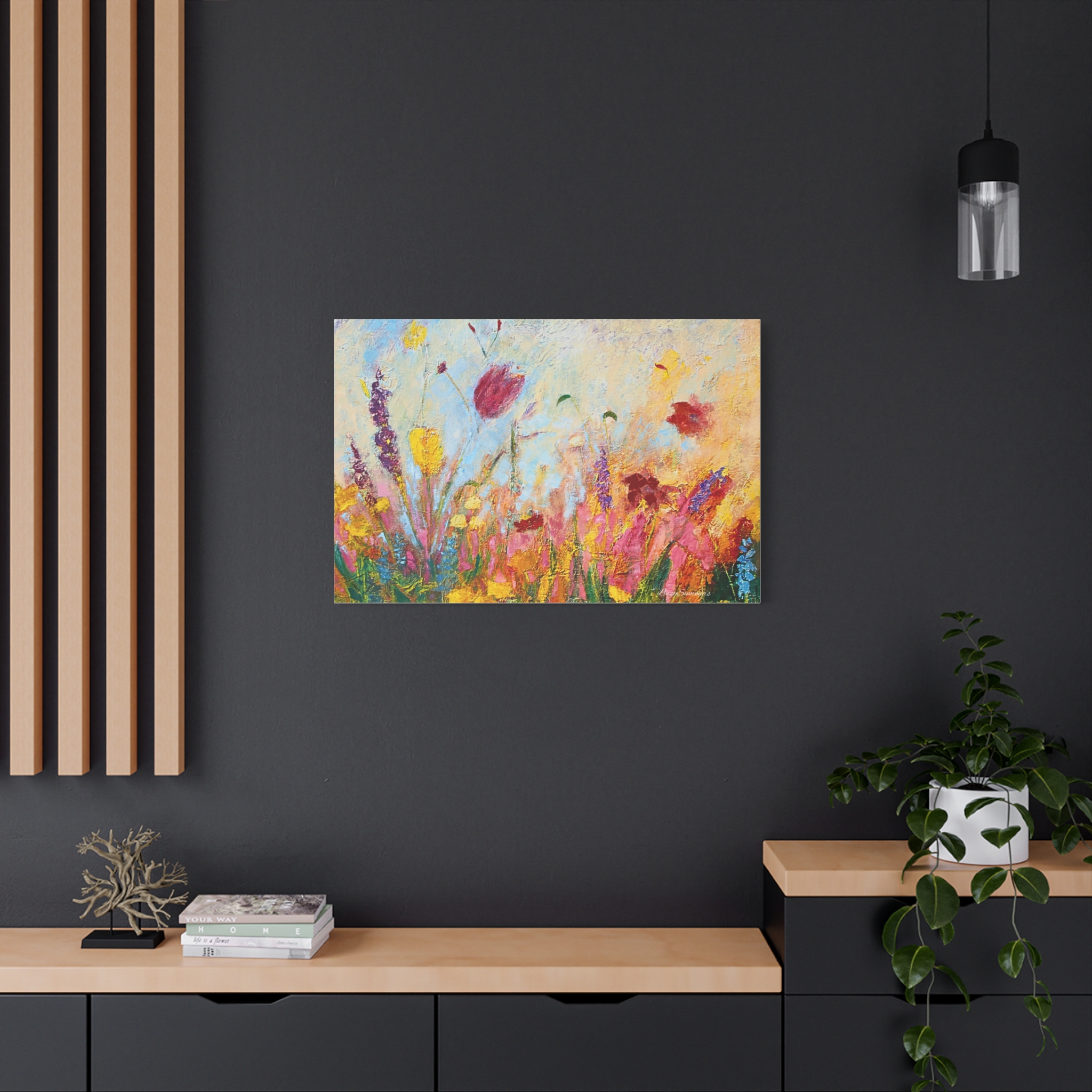 Wildflowers Stretched Canvas Print - Image 16
