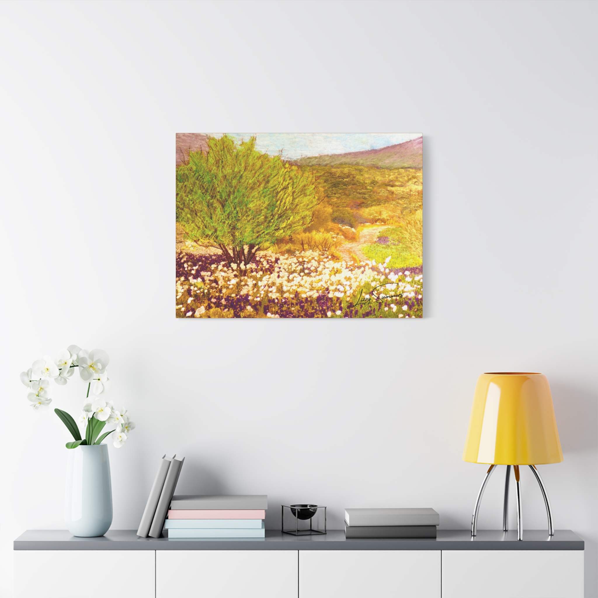 Matte Canvas, Stretched, 1.25" Hill Country pastel - Image 15