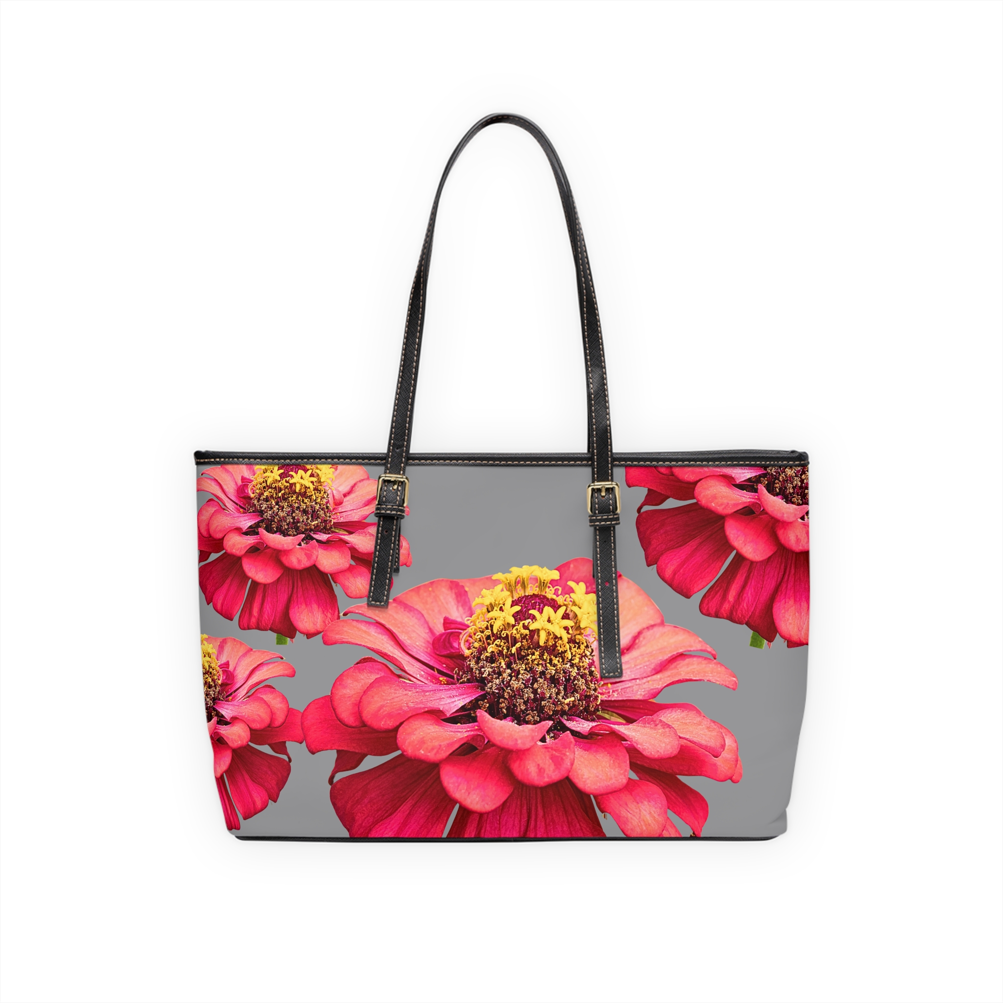 Pink Zinnia  PU Leather Shoulder Bag - Image 2