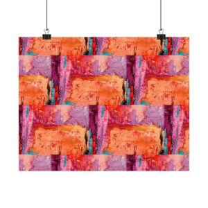 Poster Warm Orange Abstract