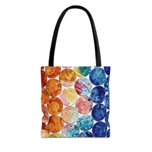 Pop's Dots Blue and Orange Tote Bag