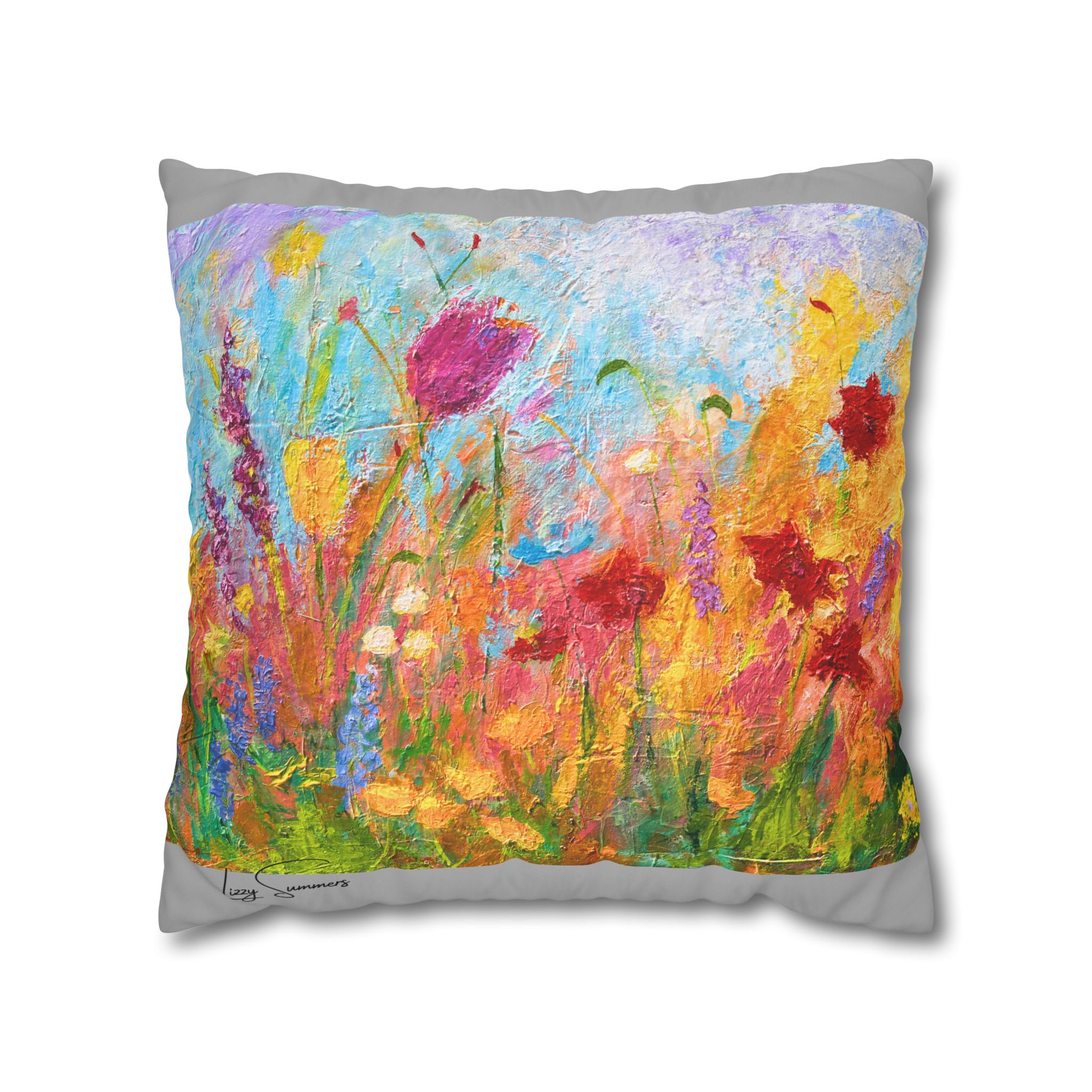 Floral Canvas Pillowcase — Painted Wildflower - Image 15