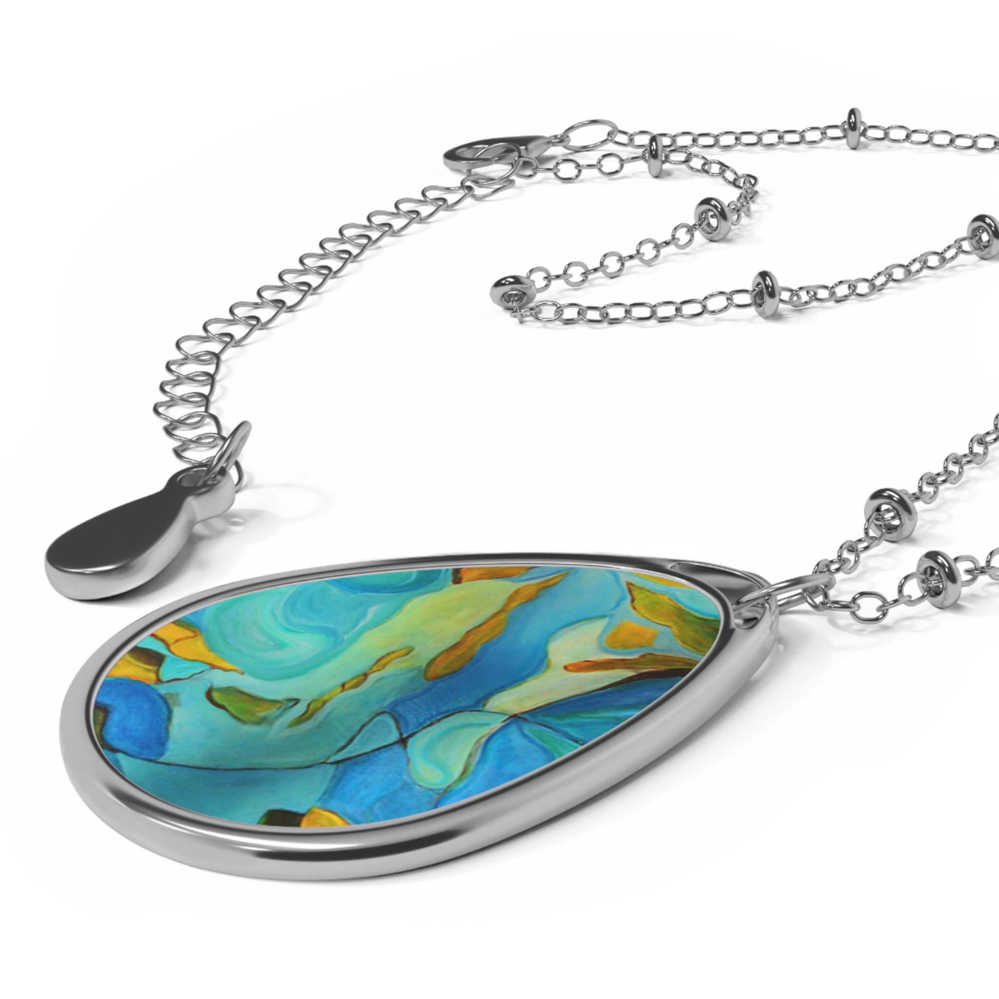 Pendent river muse teal and blue - Image 3
